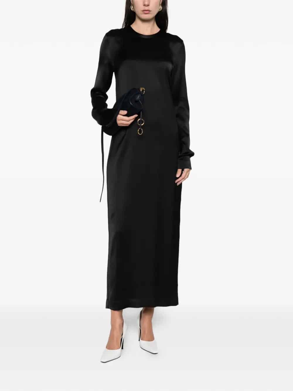 LONG SATIN DRESS