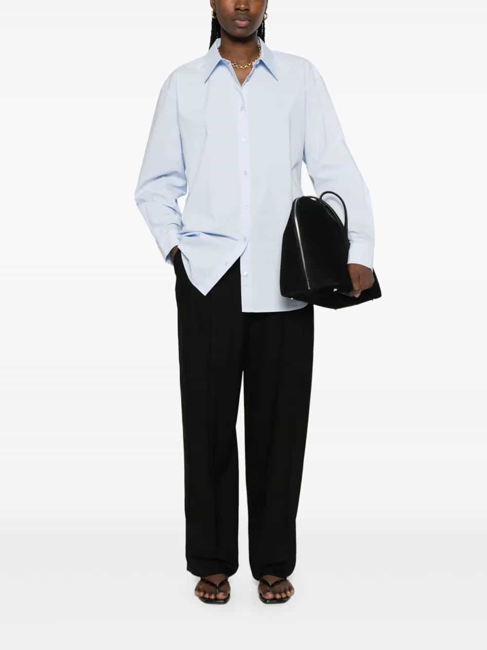 DOUBLE PLEAT FLUID TROUSERS