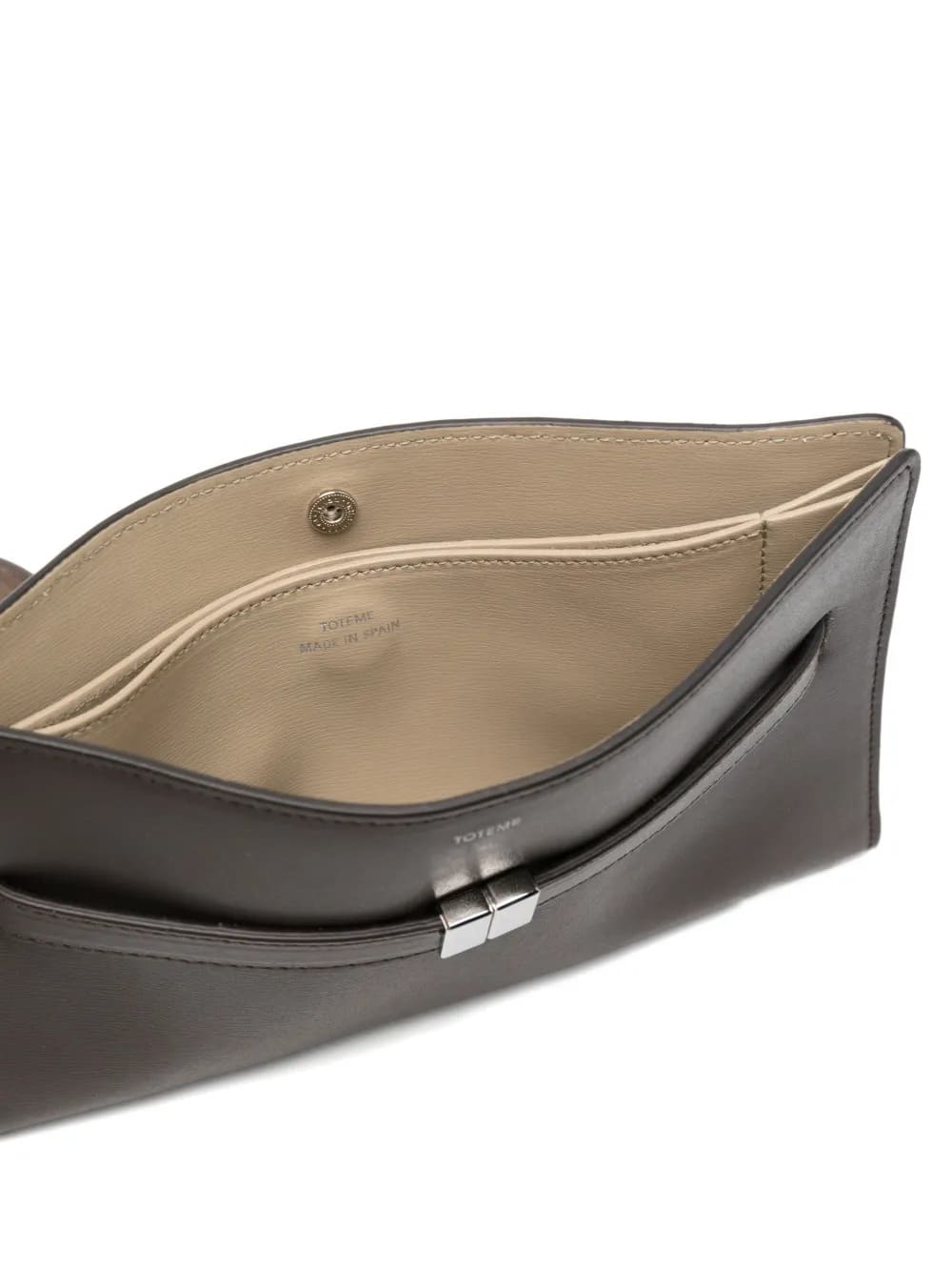 Borsa a tracolla in pelle con cintura marrone