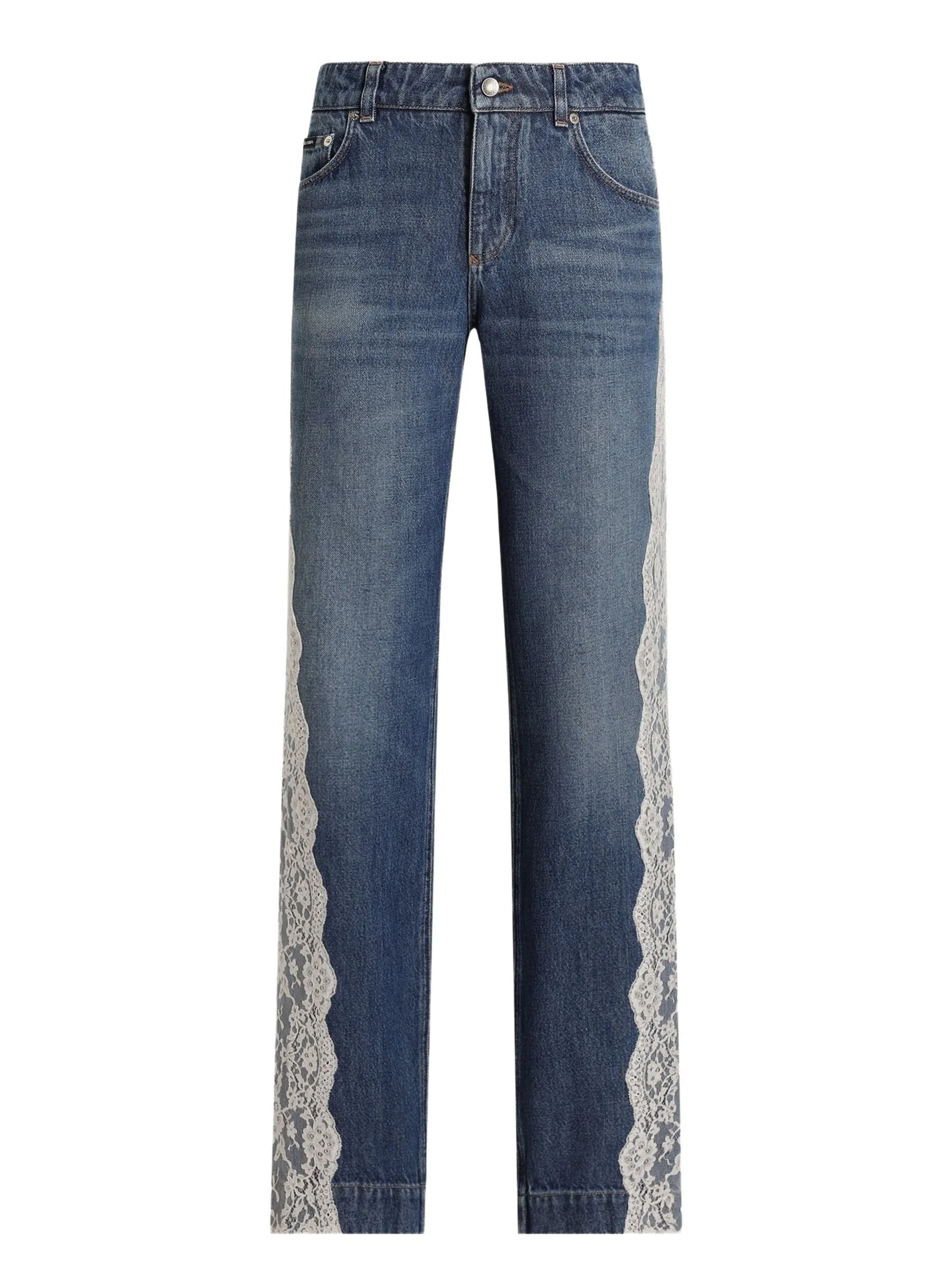 Pantaloni 5 tasche in denim