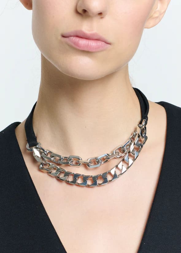 DOUBLE CHAIN NECKLACE