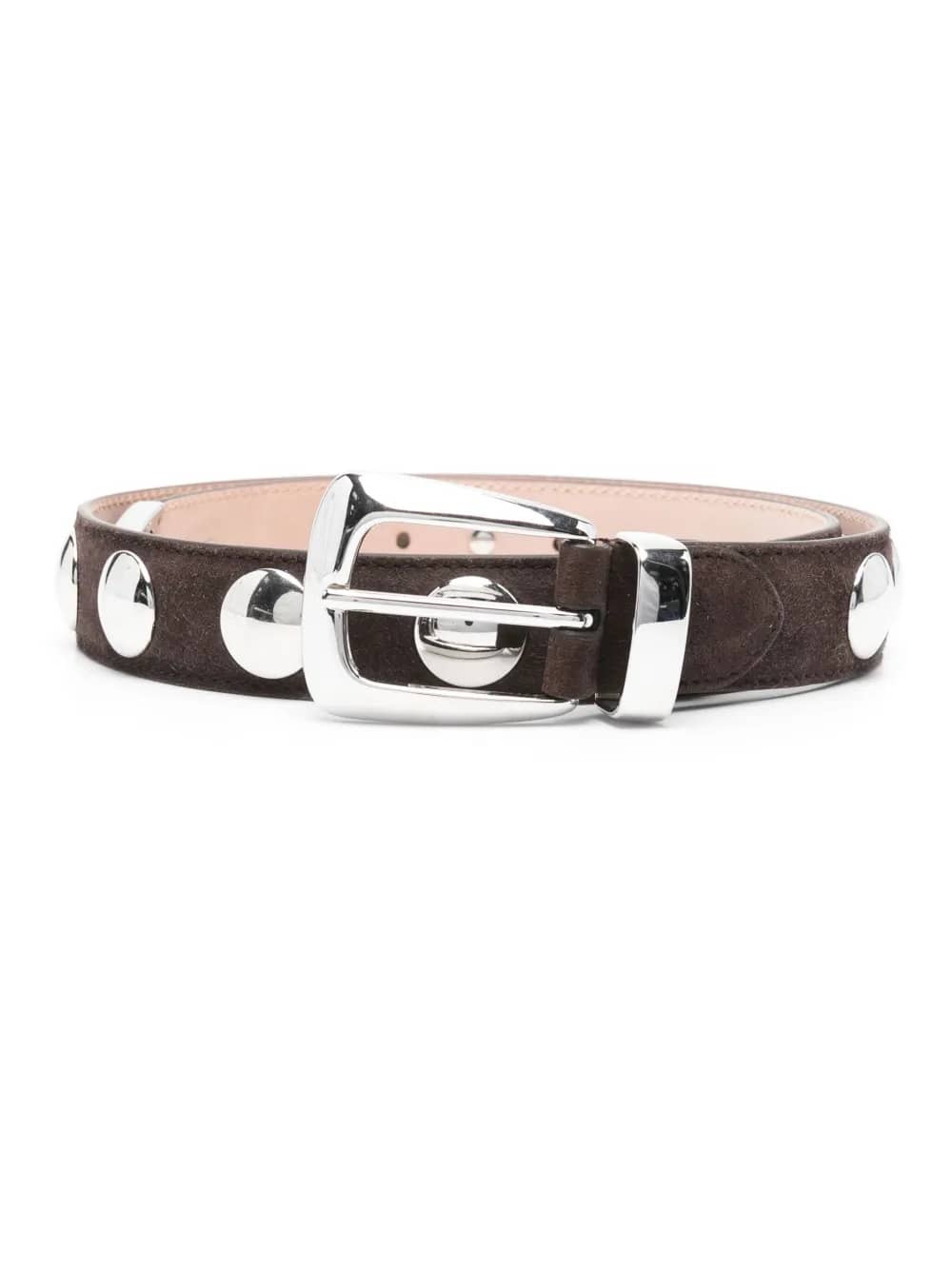 Cintura con Borchie in Pelle