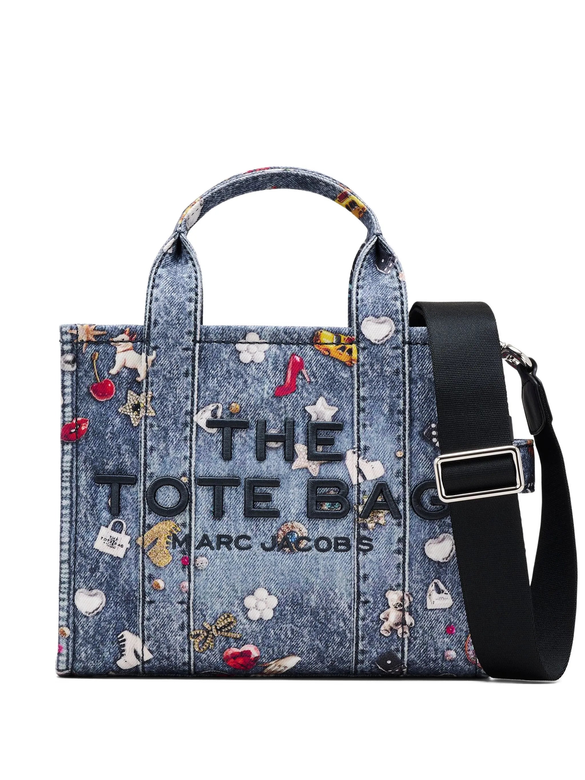 THE SMALL TOTE JEANS RICAMO