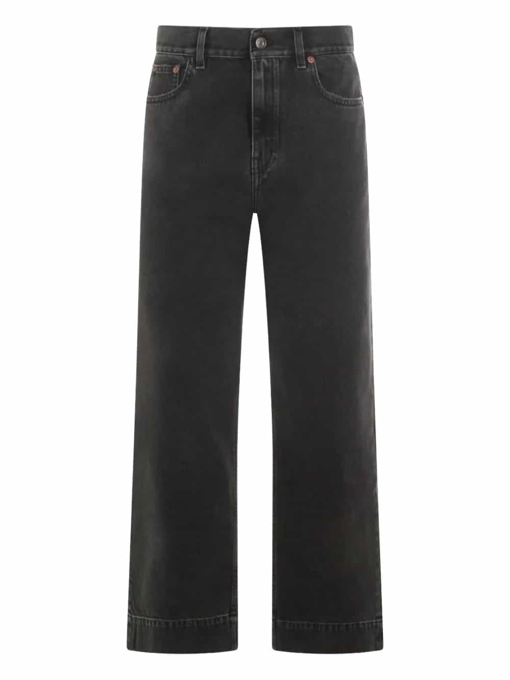 JEANS CORTI A VITA ALTA IN DENIM