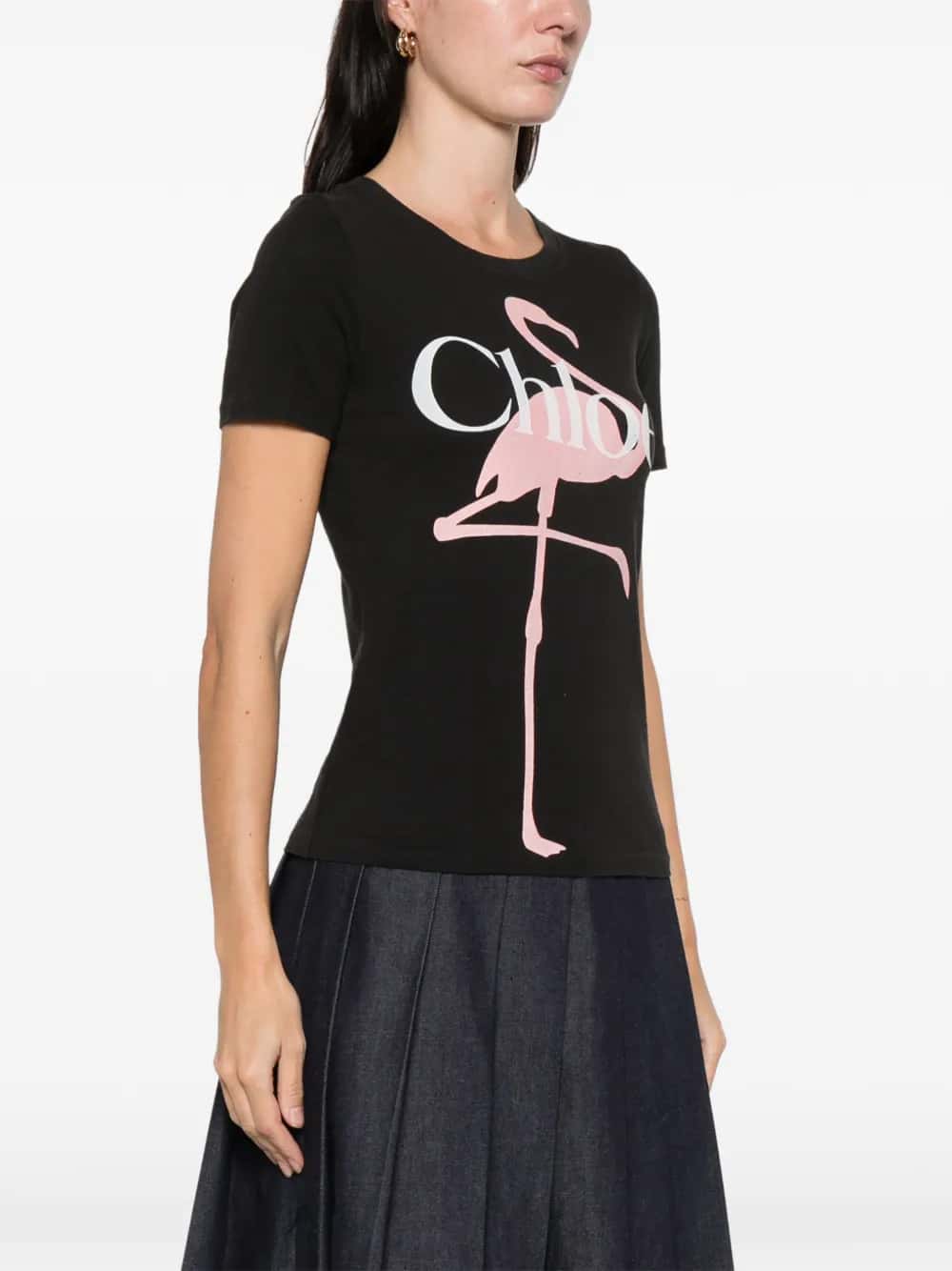 T-SHIRT BABY FIT CON LOGO IN JERSEY DI COTONE