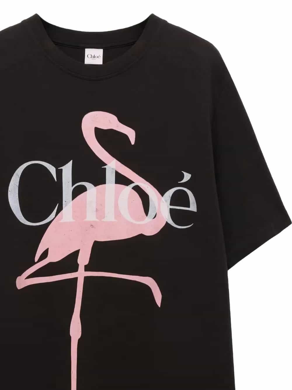 T-SHIRT AMPIA CON LOGO IN JERSEY DI COTONE