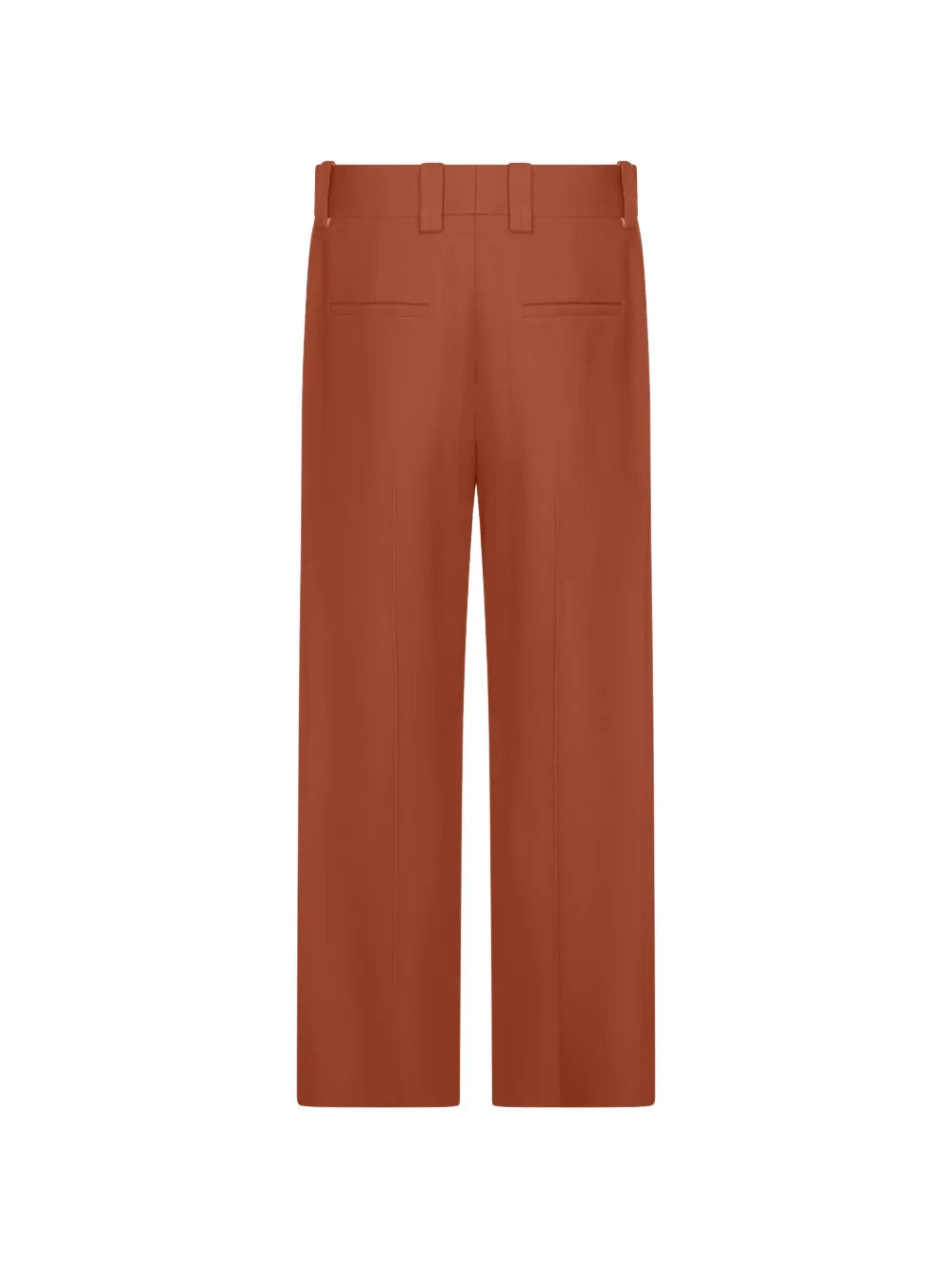 PANTALONI BOOTCUT SVASATI IN GABARDINE DI LANA