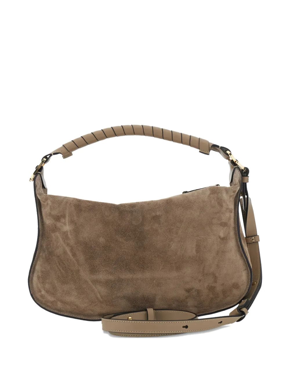 Borsa a tracolla piccola in pelle scamosciata Marcie