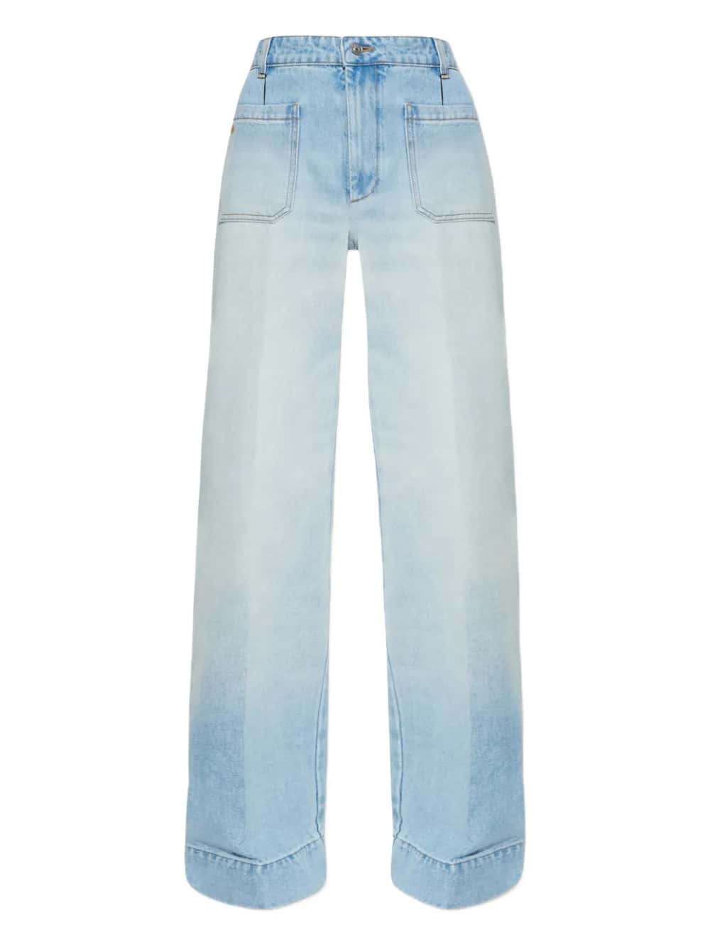 jeans con tasche applicate