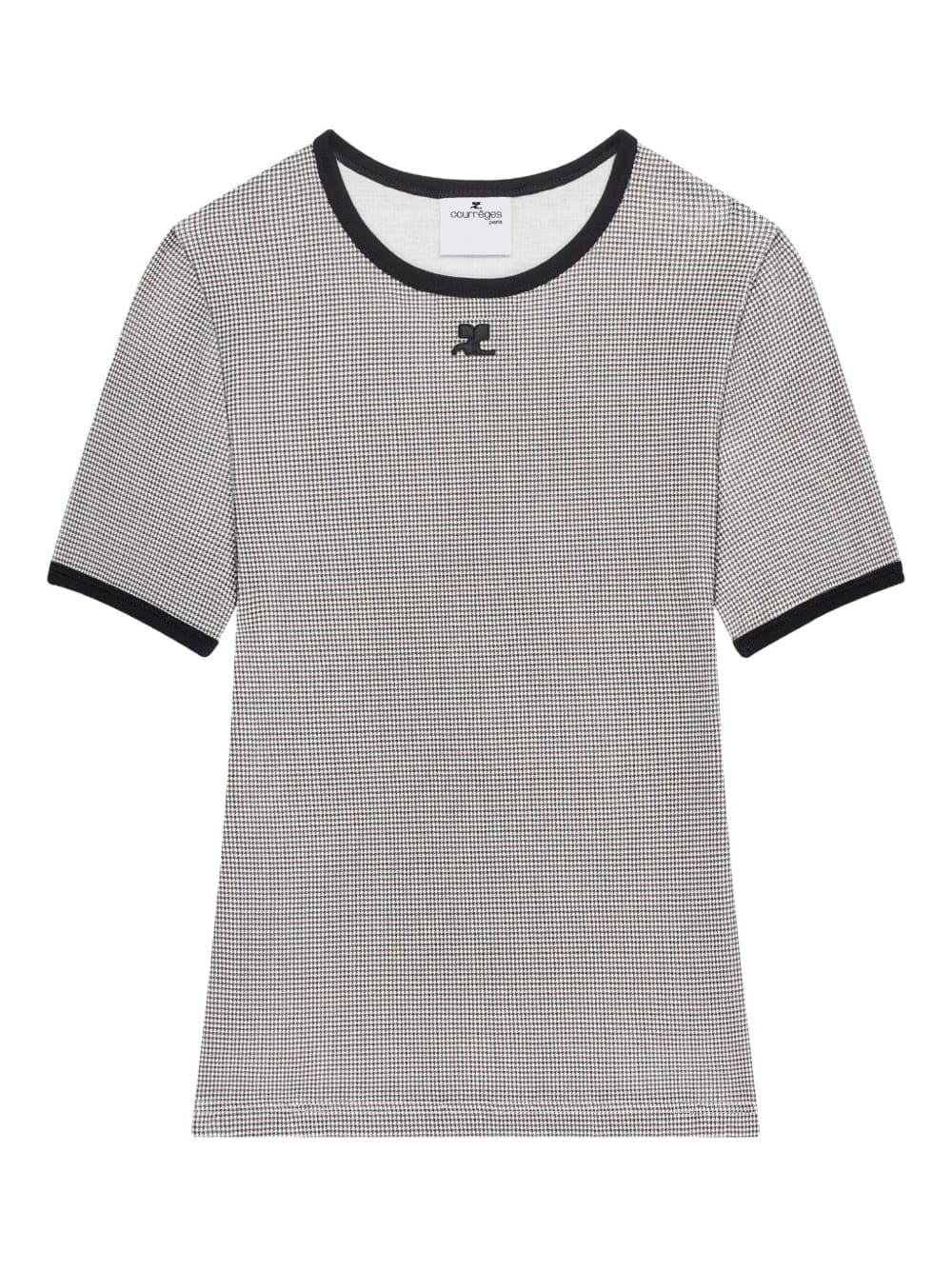 T-shirt logo Courrèges