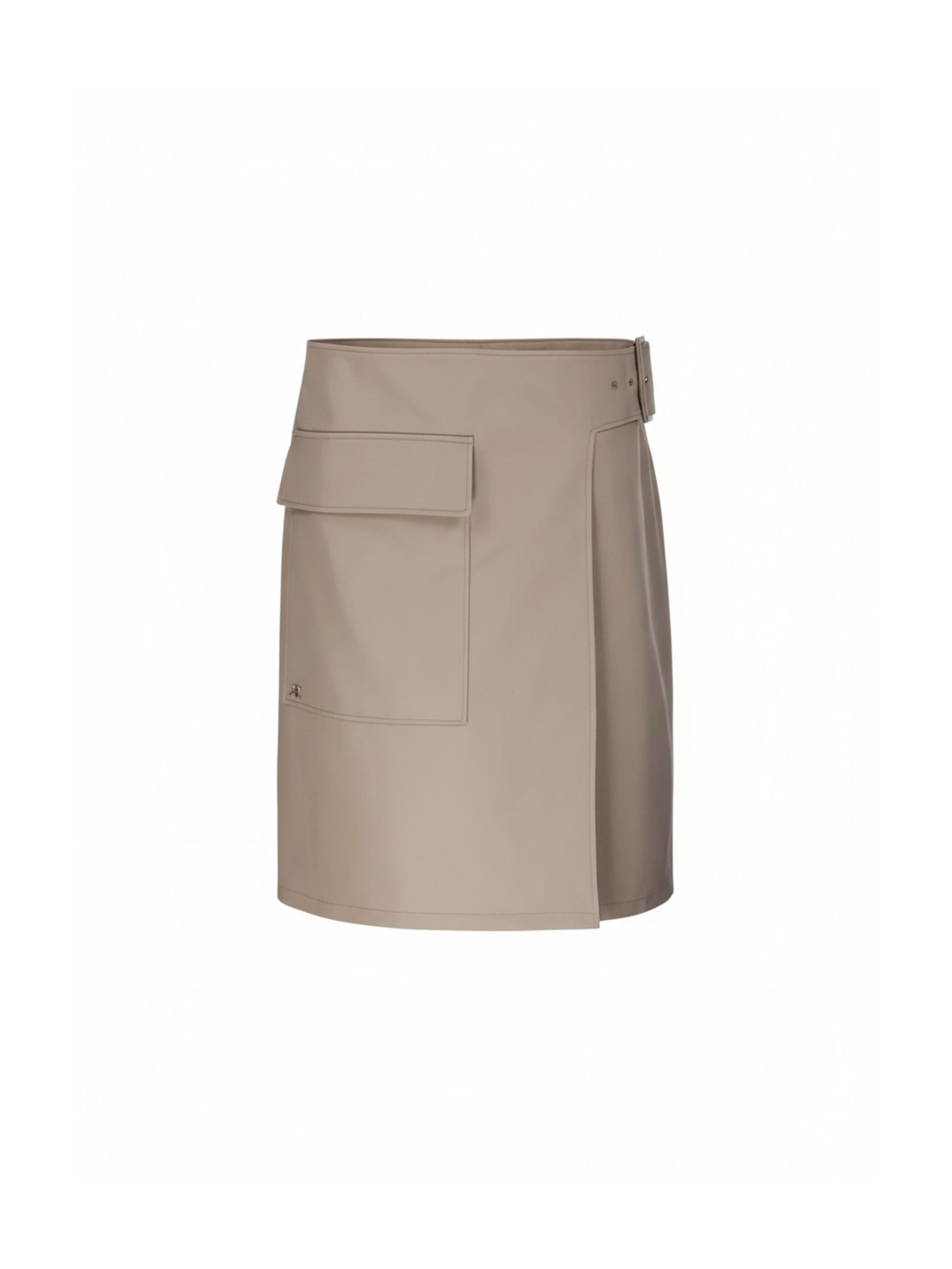 BUCKLE COTTON SKIRT