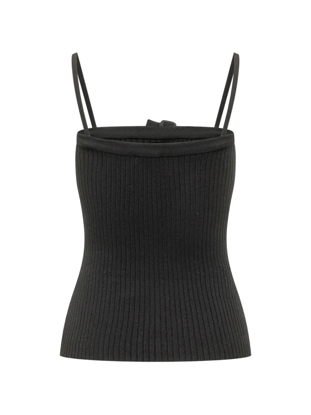 BUCKLE RIB KNIT TOP