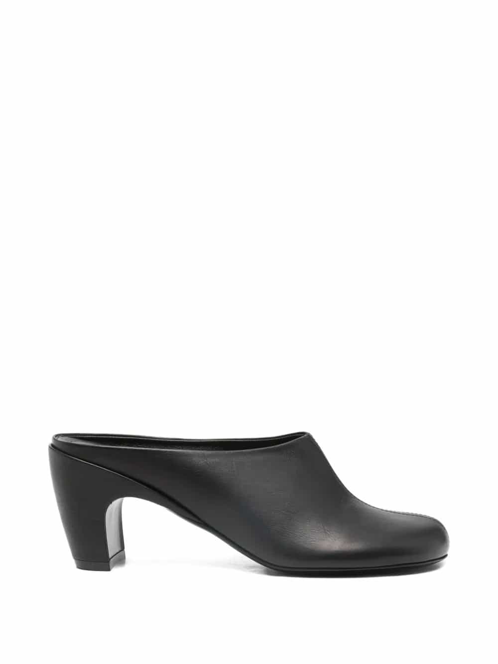 Mules con tacco e punta tonda