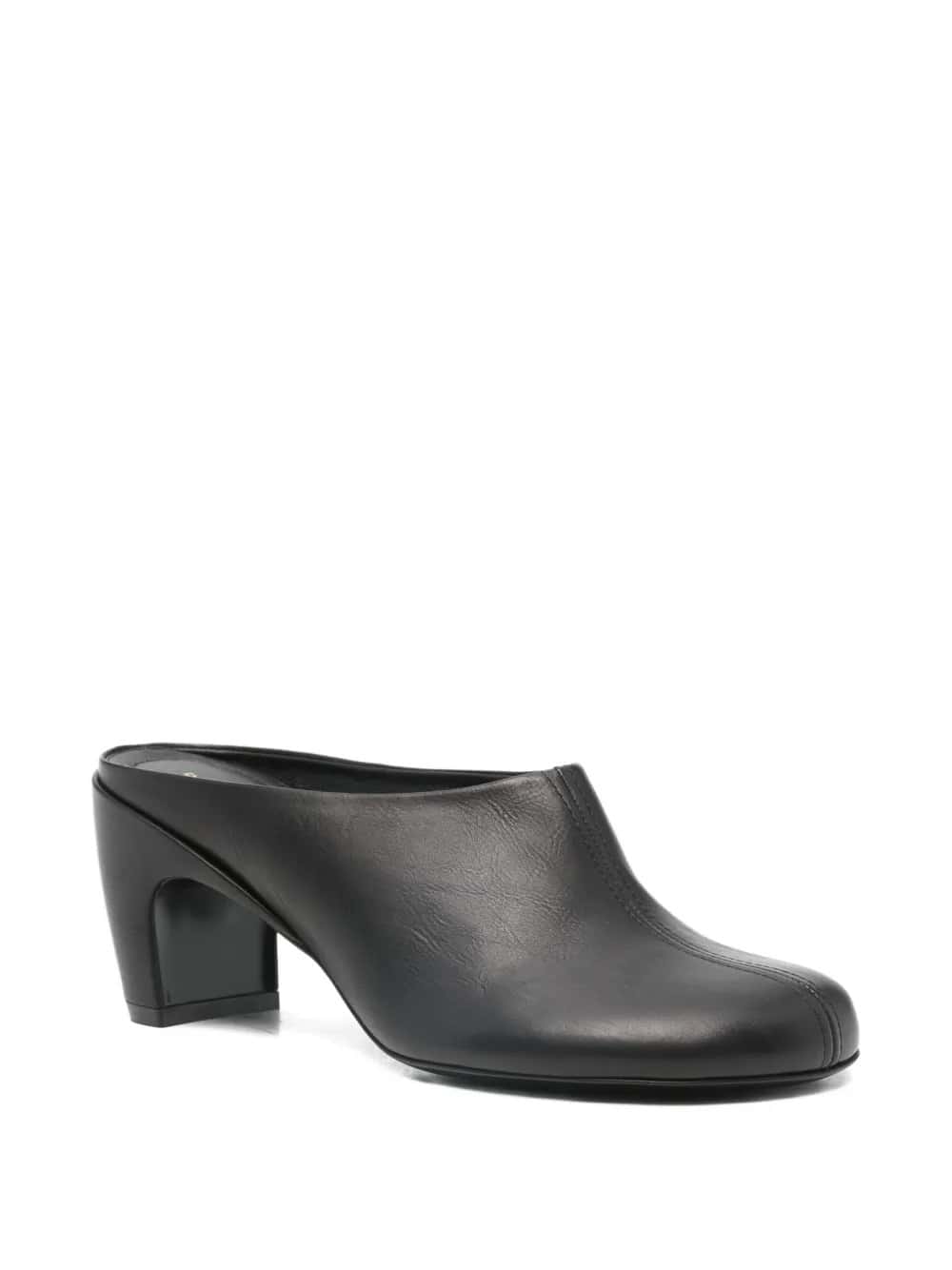 Mules con tacco e punta tonda