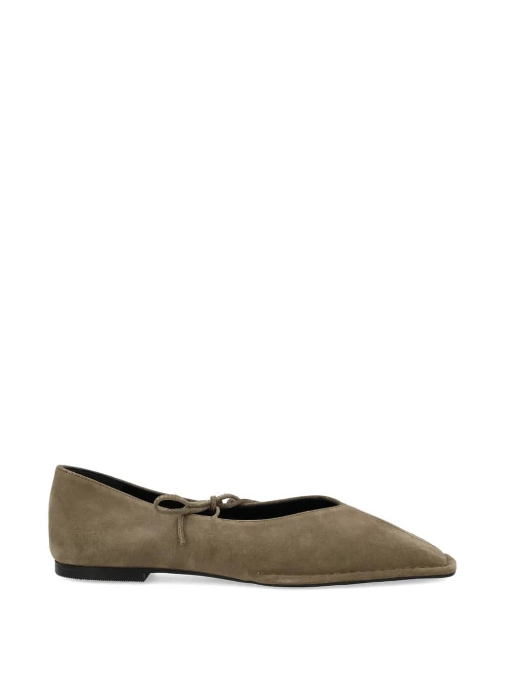 Sway Ballerine in Pelle Scamosciata Color Khaki