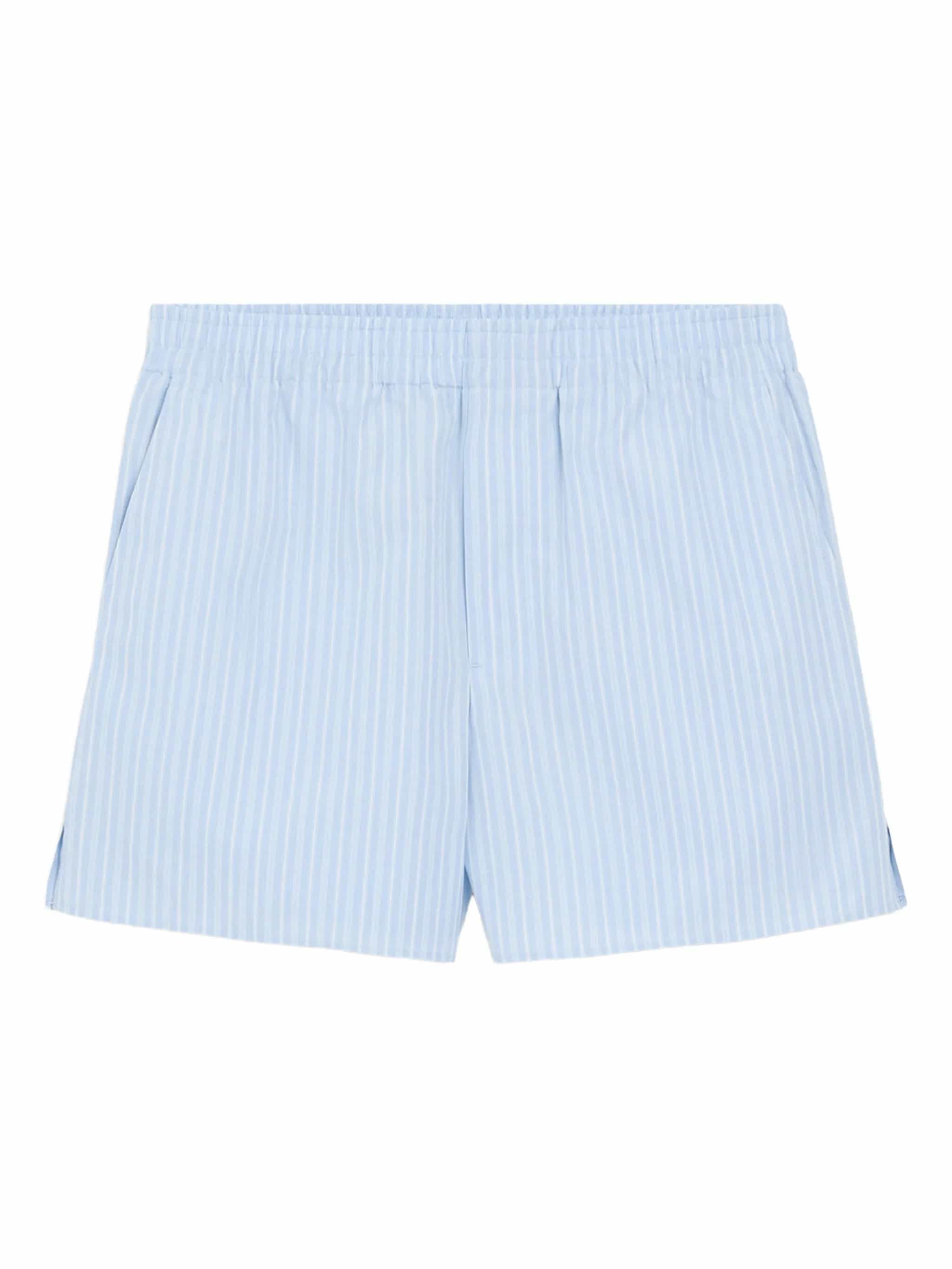 Striped stretch shorts