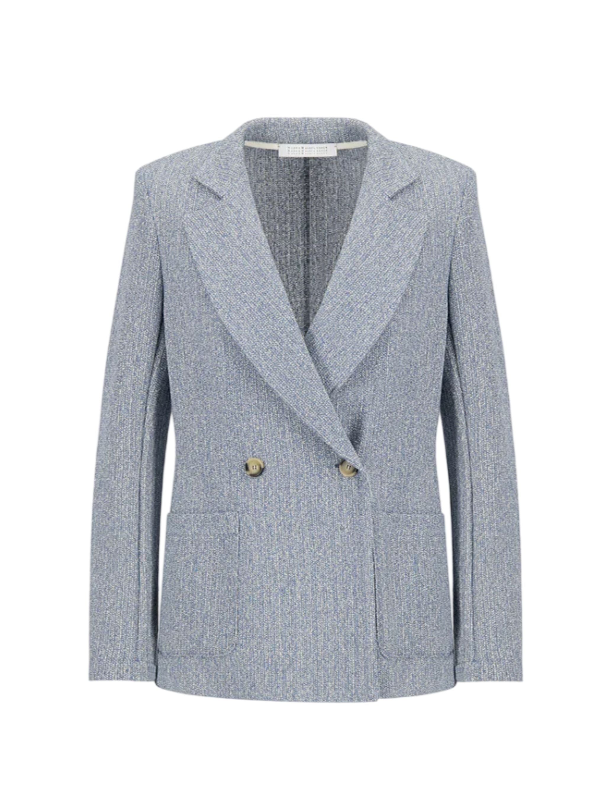 GIACCA DOPPIO PETTO TWEED FRISE`