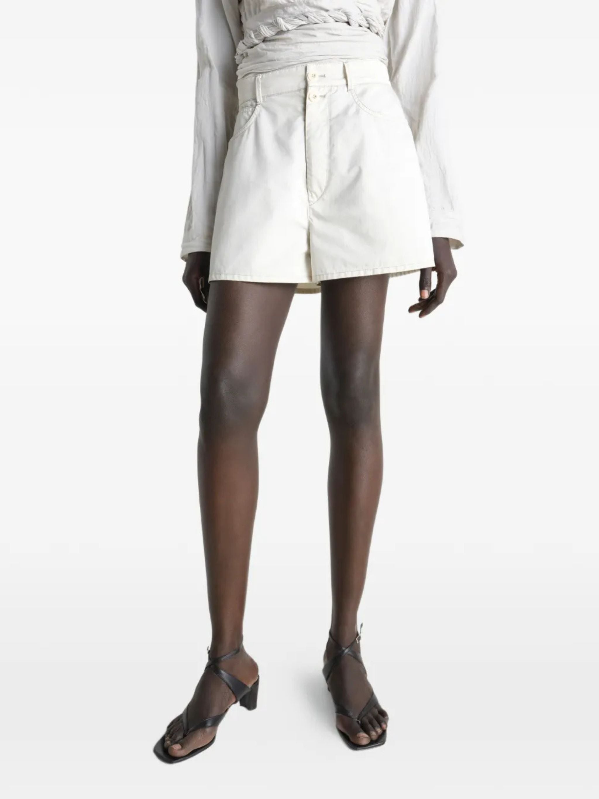 Shorts in twill di cotone