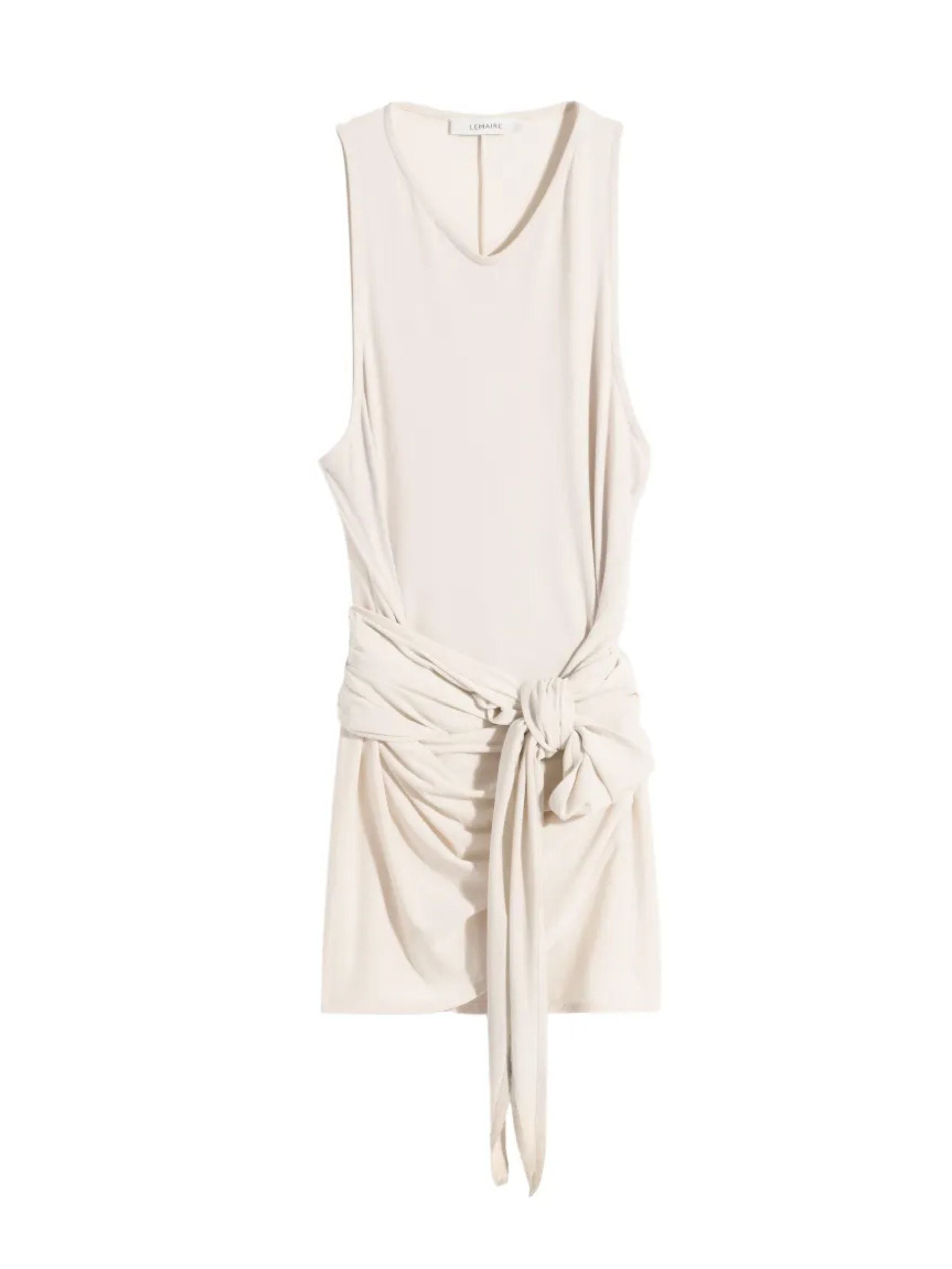 Sleeveless wrap top