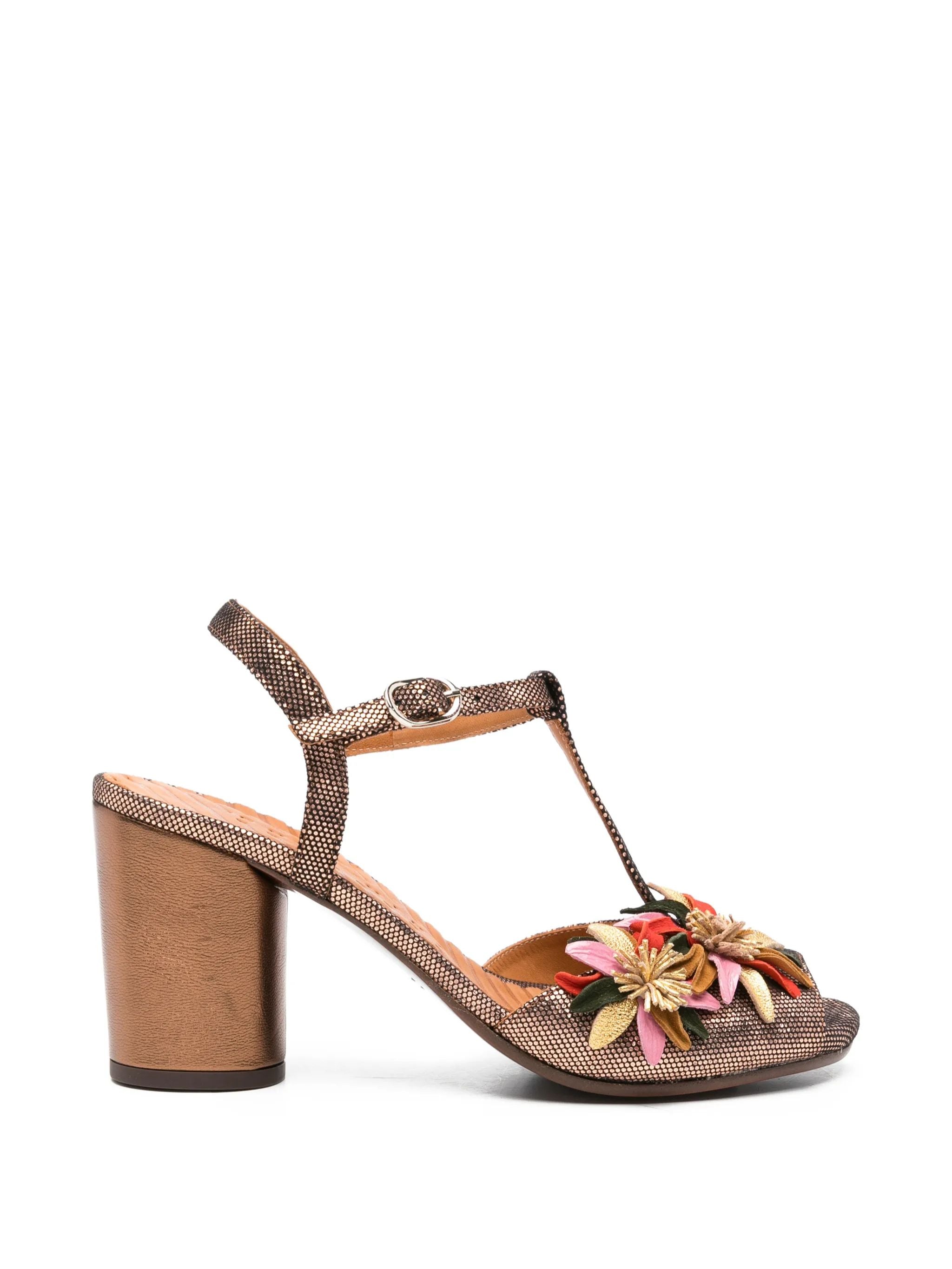 Uliva Floral-Appliqué Sandals