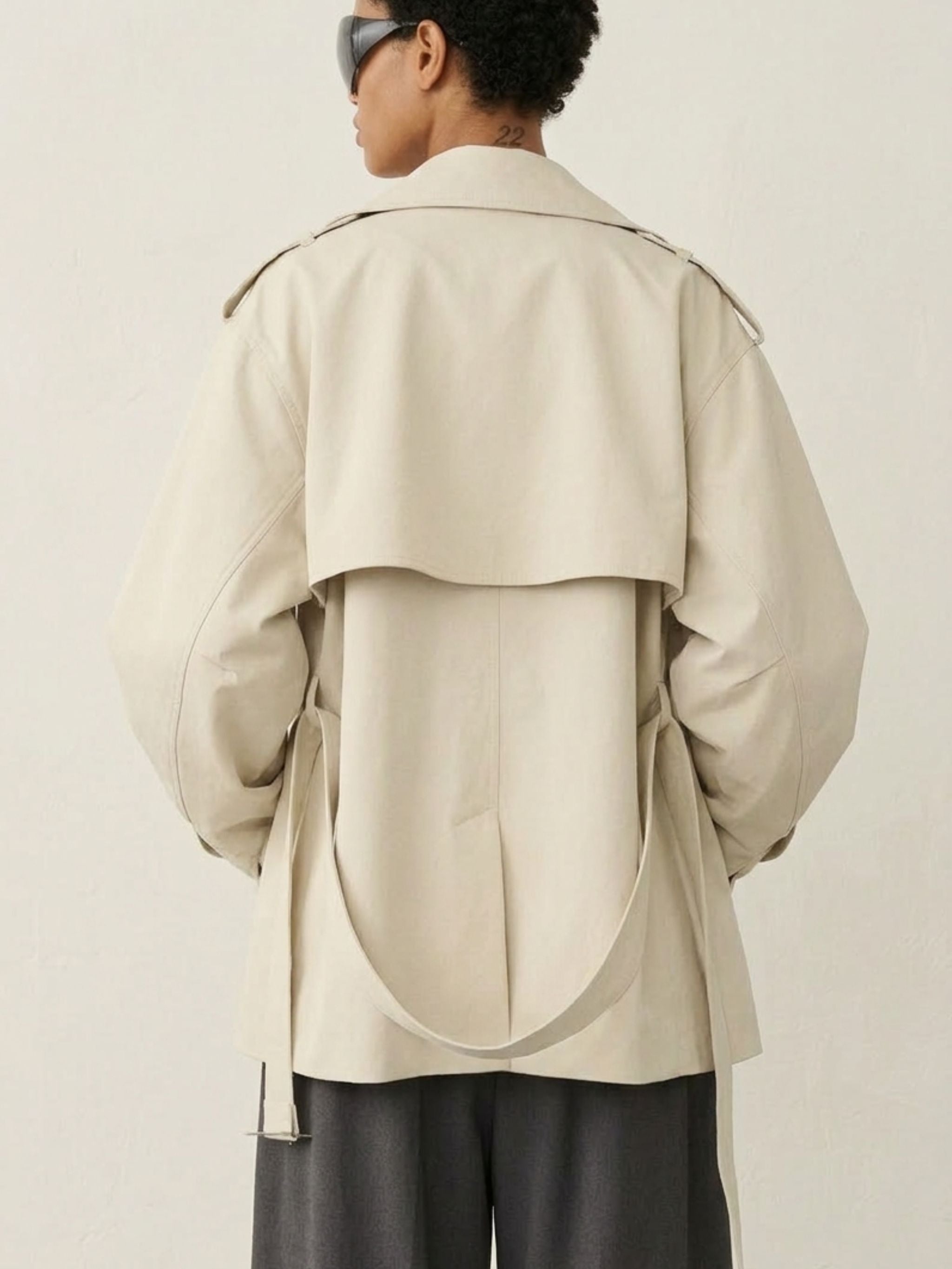 Chiodo trench con cintura