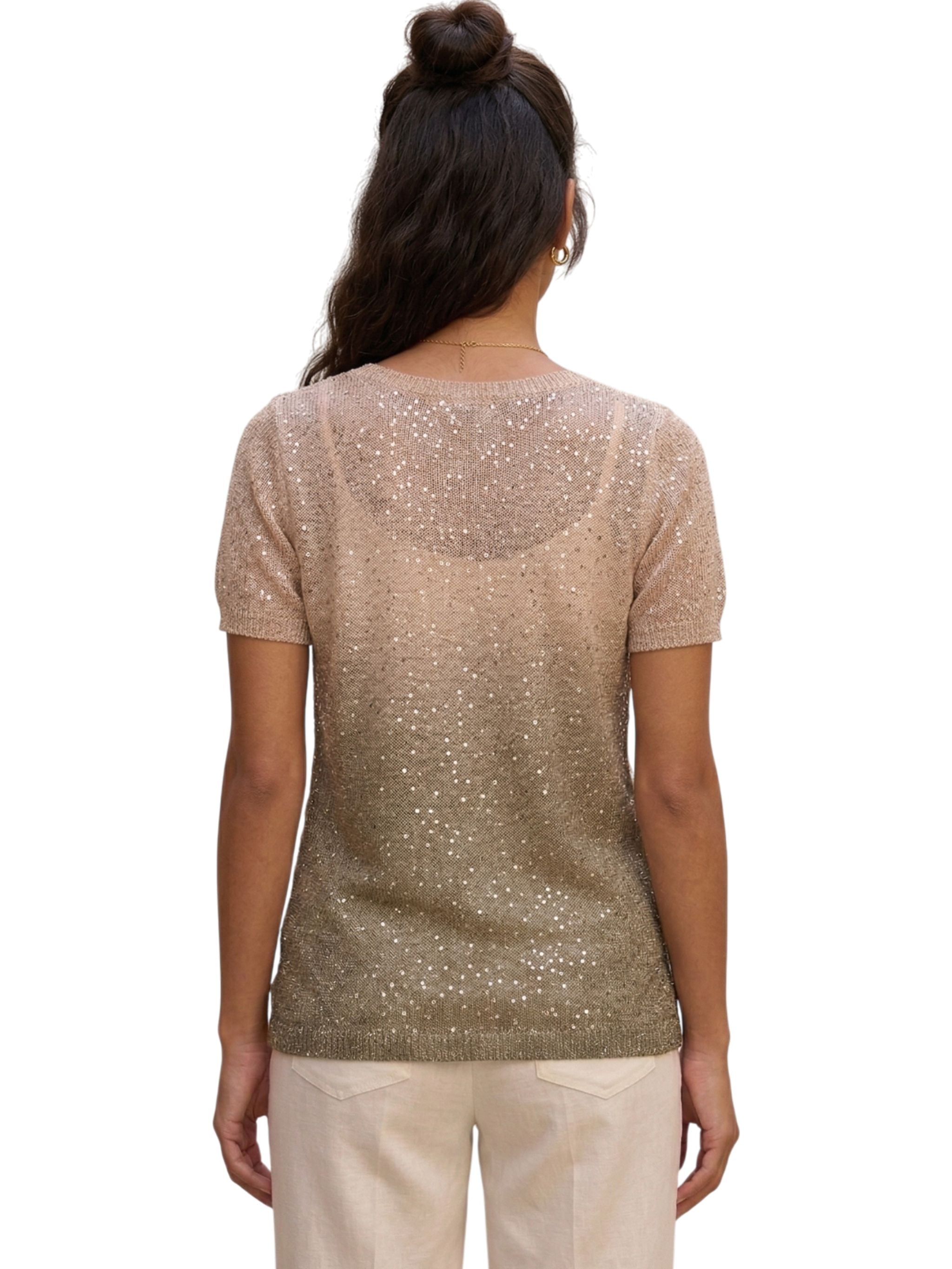 T-shirt con paillettes