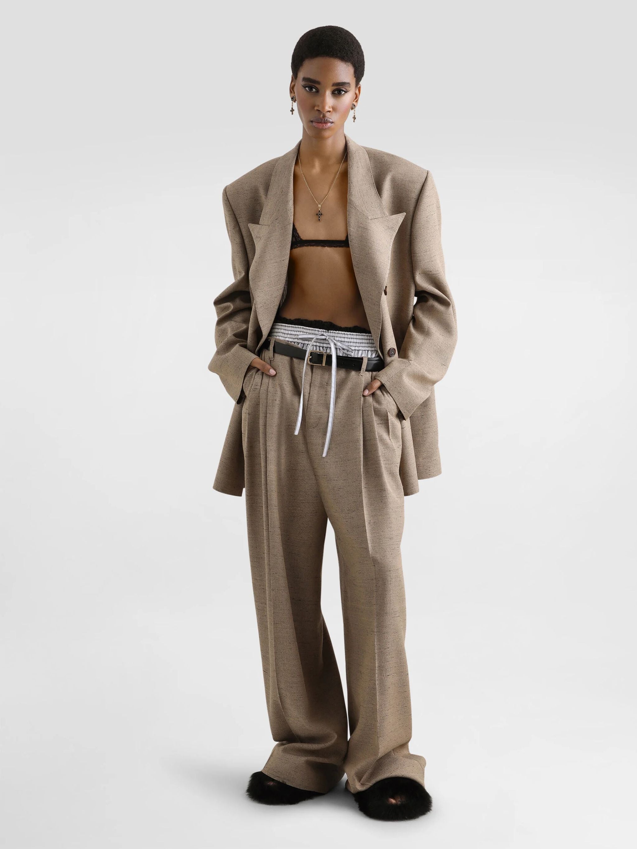 PANTALONI DOPPIA PINCE
