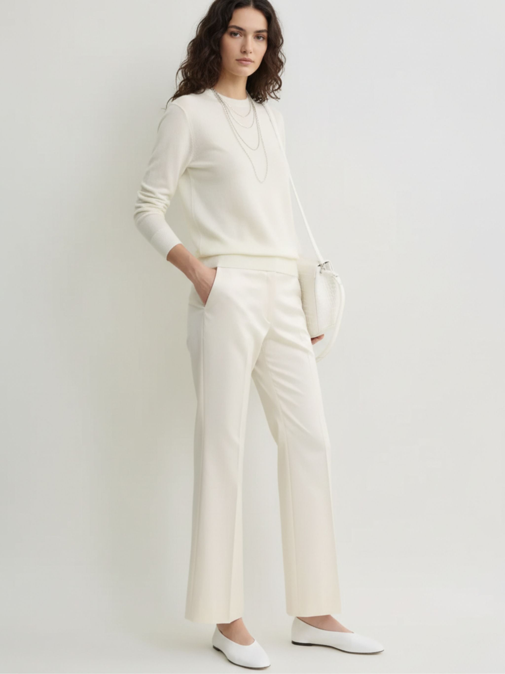 KUCK FLARE RAW TROUSERS