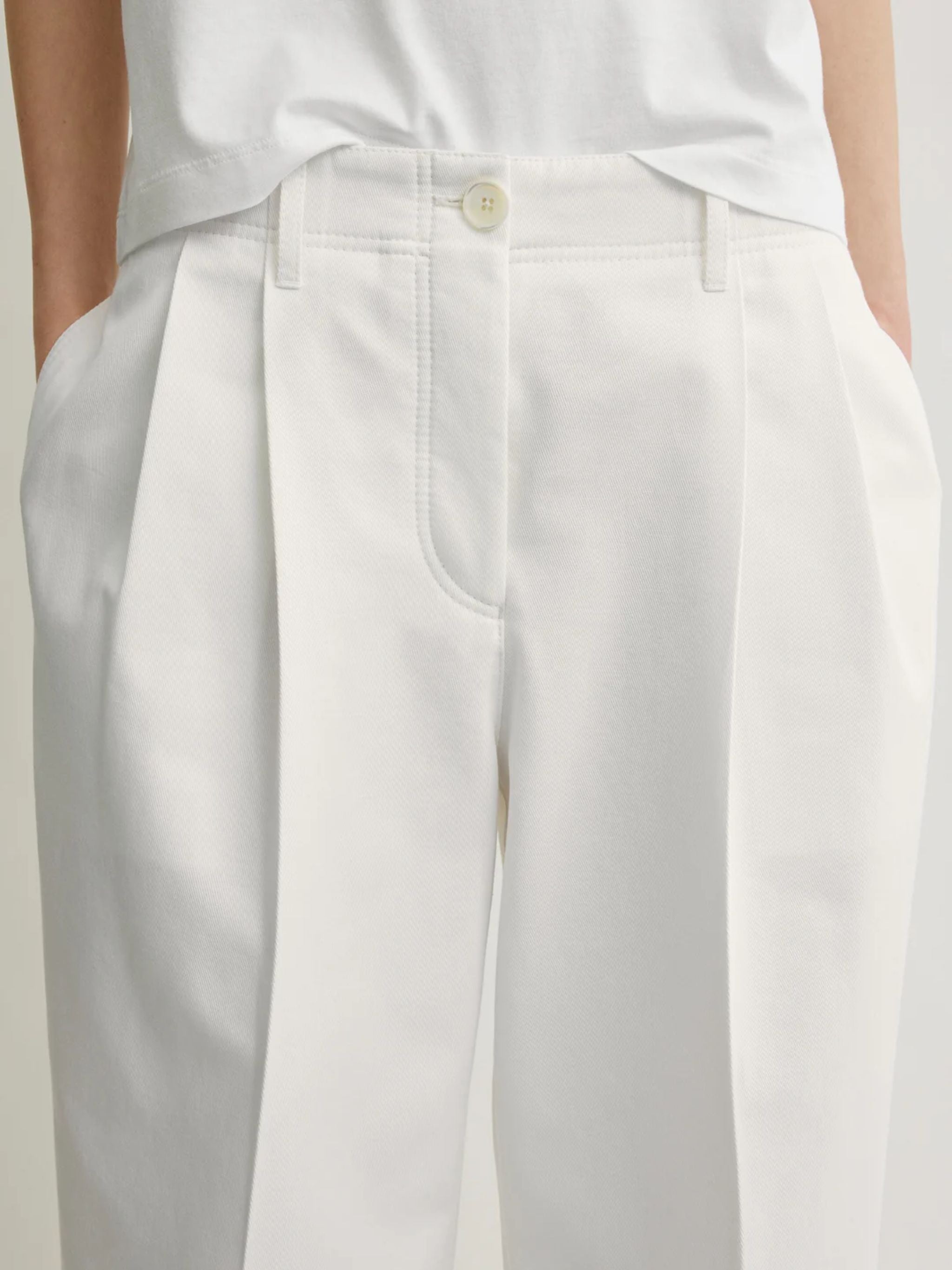 RELAXED TWILL TROUSERS