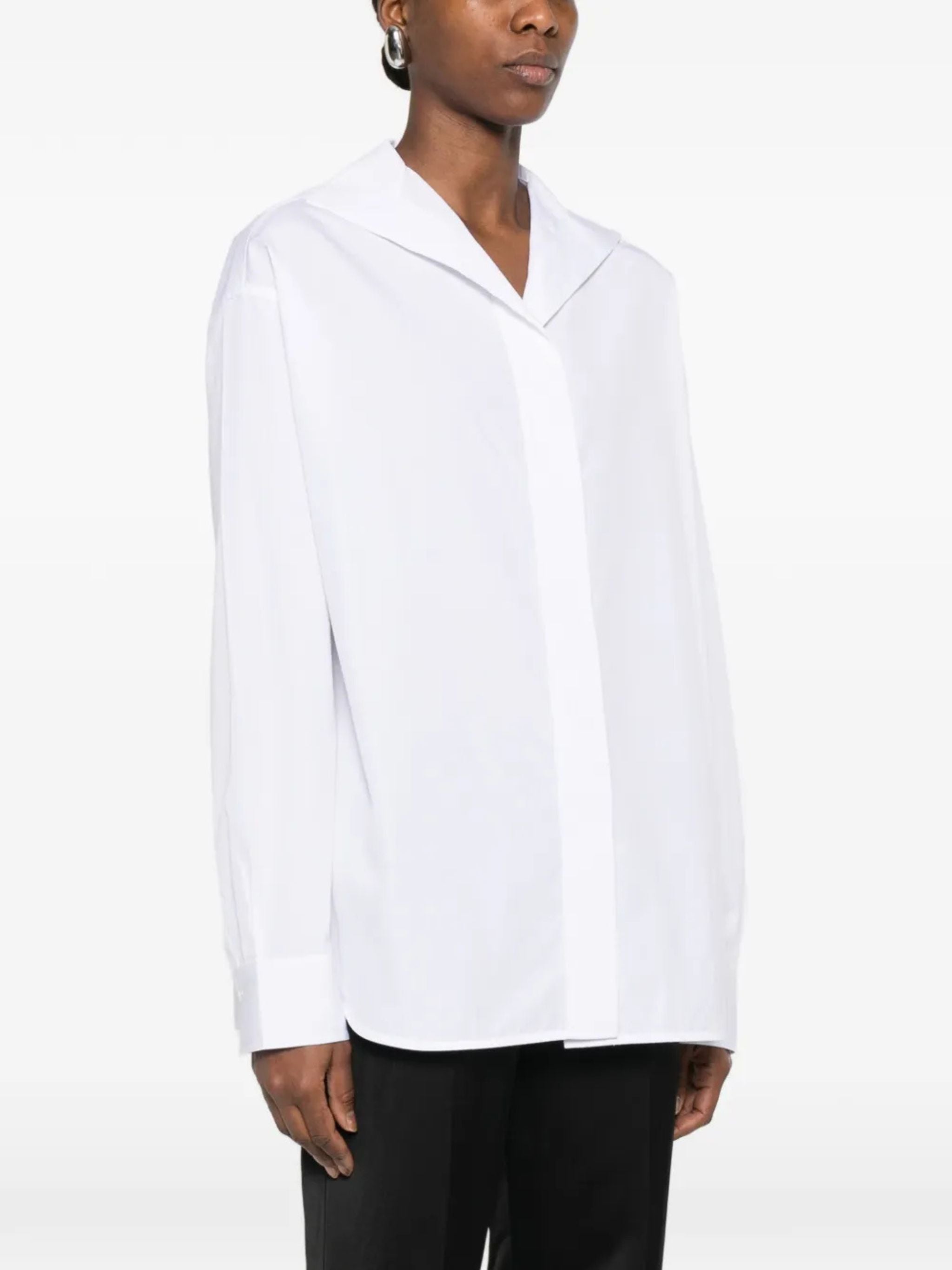 Camicia in Cotone Biologico con scollo a V