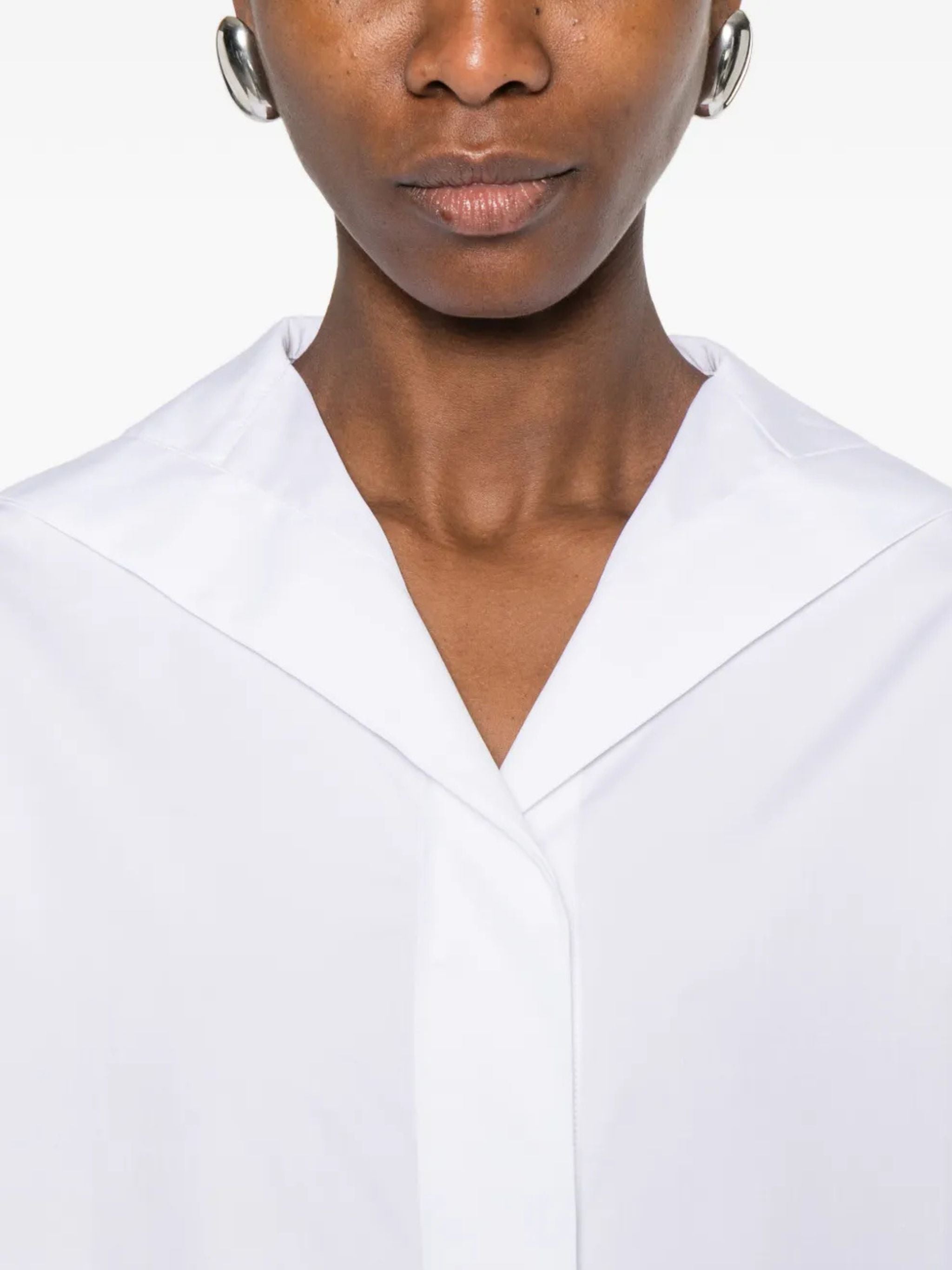 Camicia in Cotone Biologico con scollo a V
