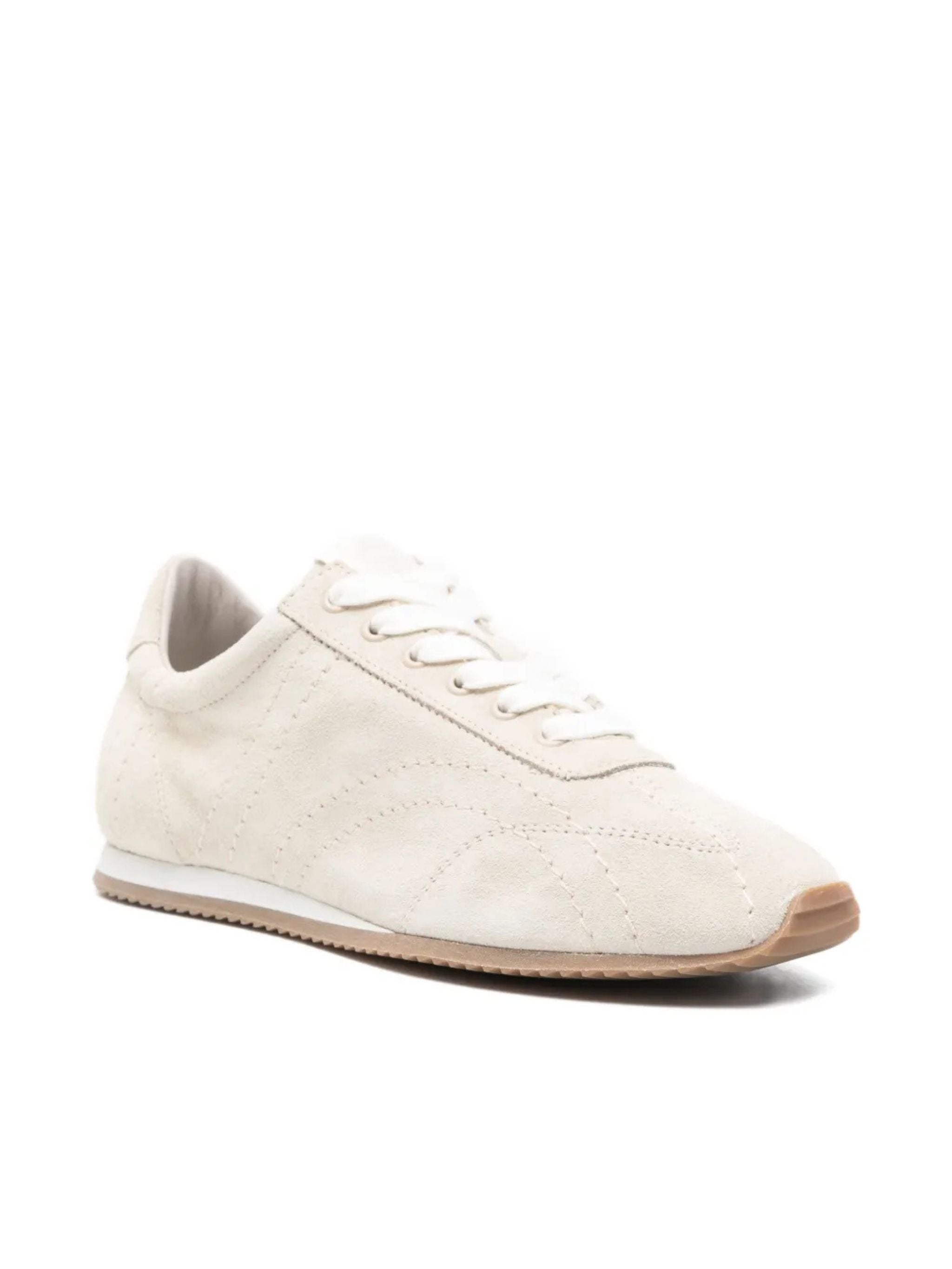 Sneakers Flex in pelle scamosciata Stone