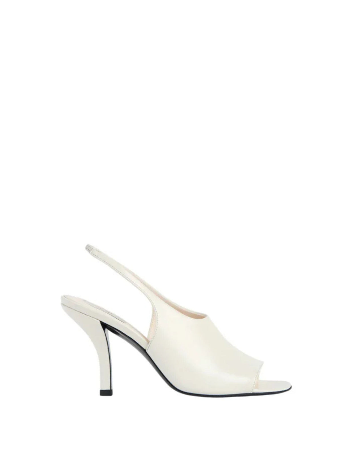 Contour naplack slingbacks off-white