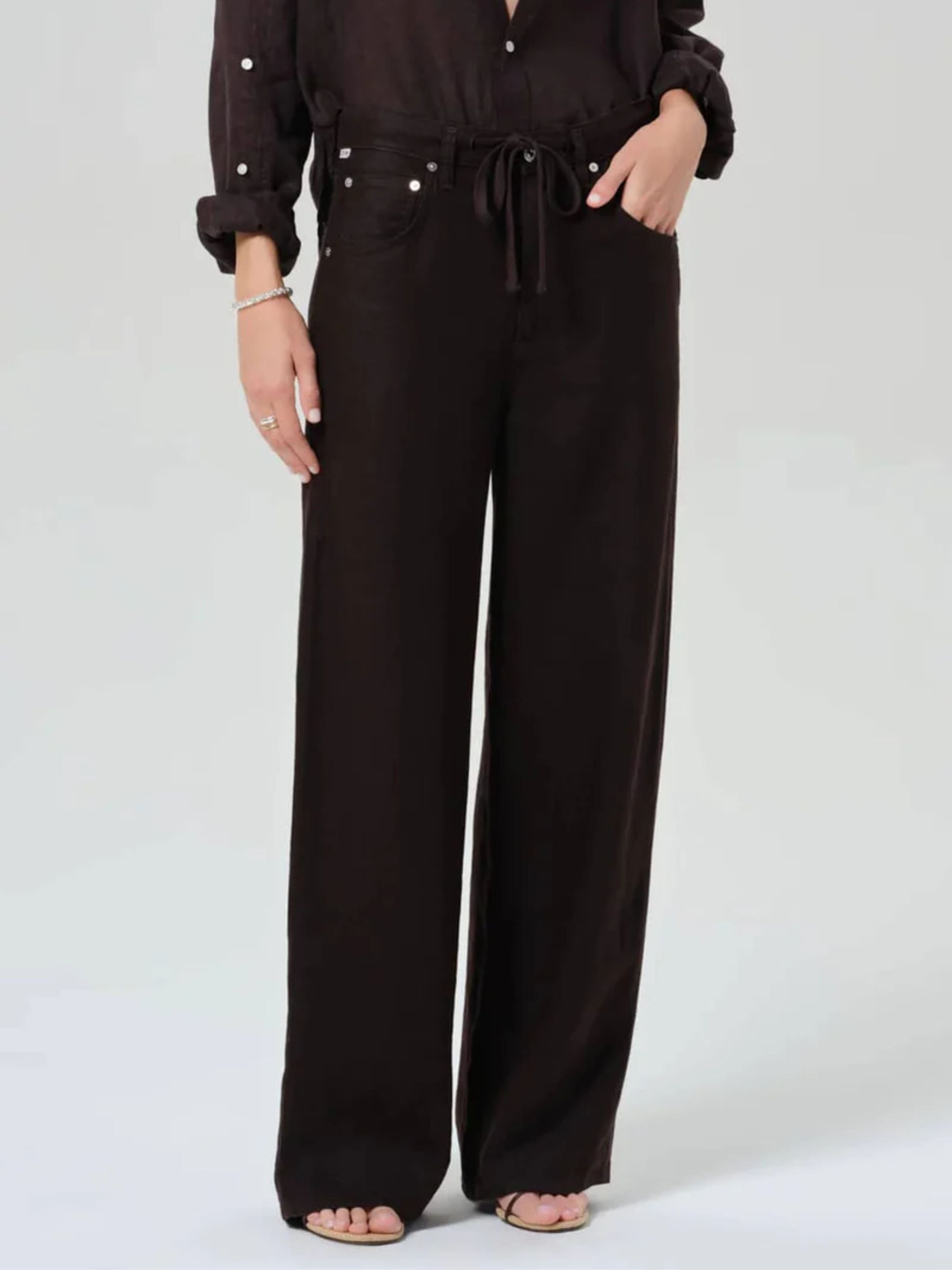 Linen drawstring trousers Brynn
