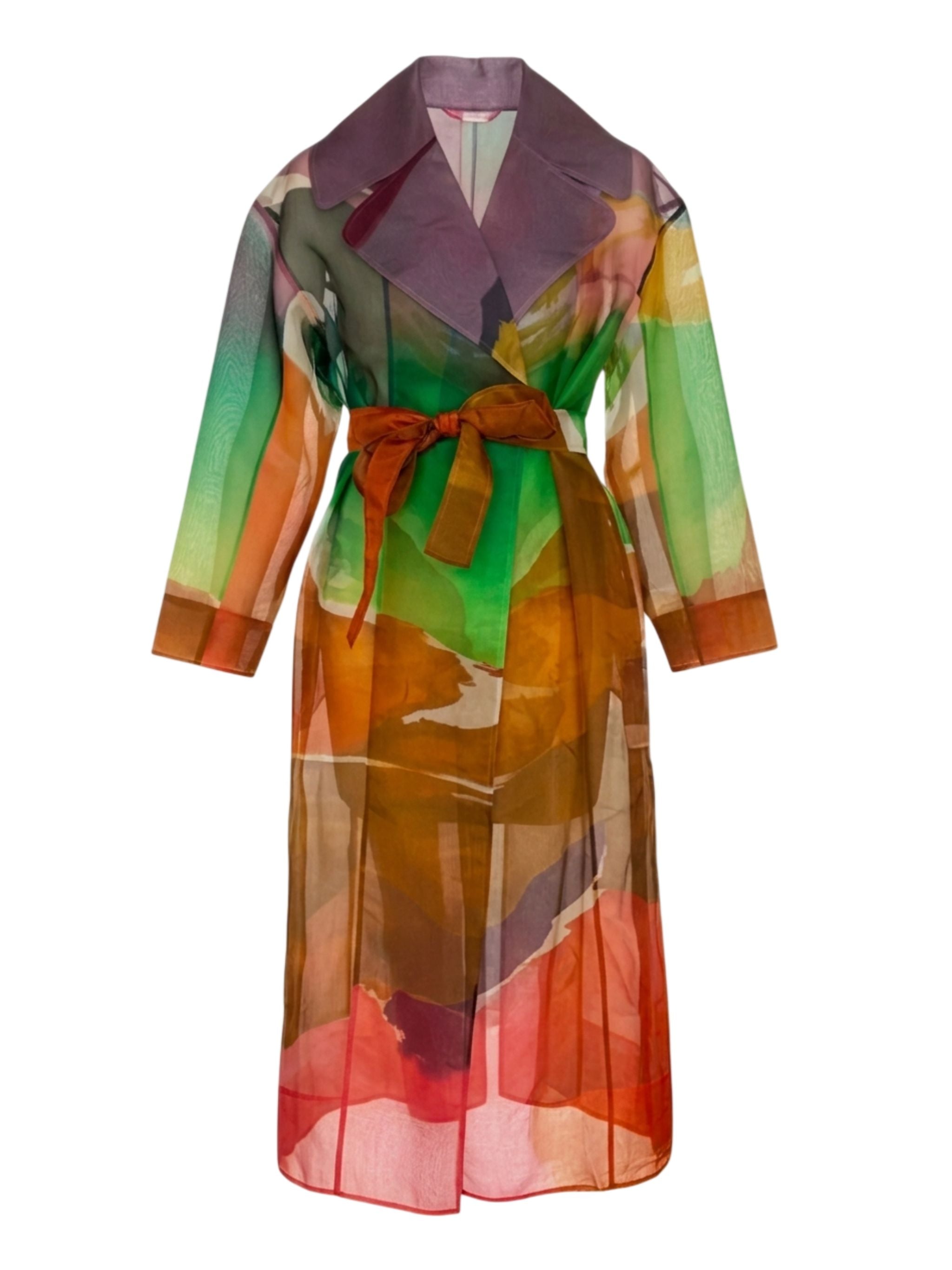 Novalie Organza Trench Coat