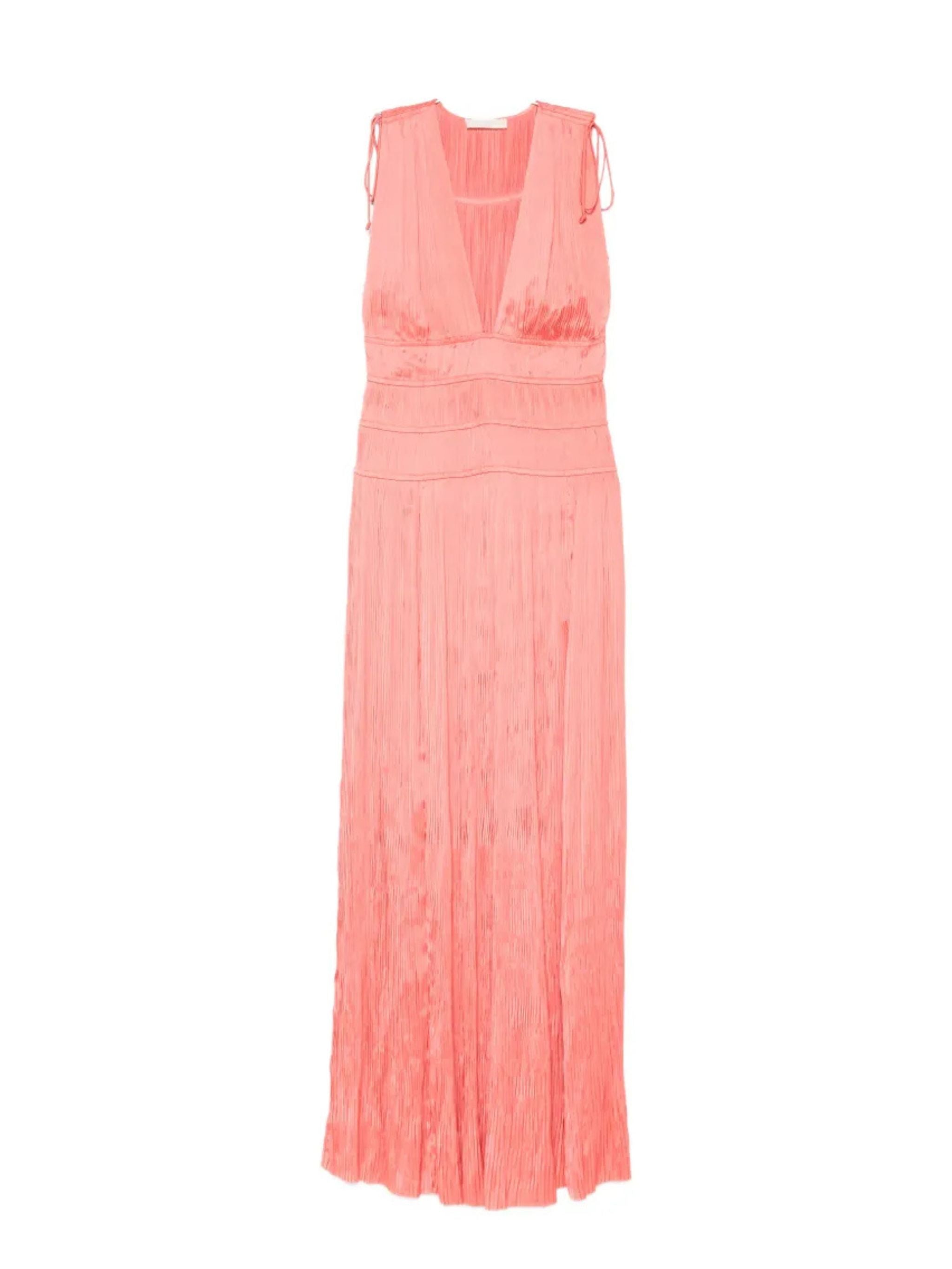 Tasneem deep V-neck dress
