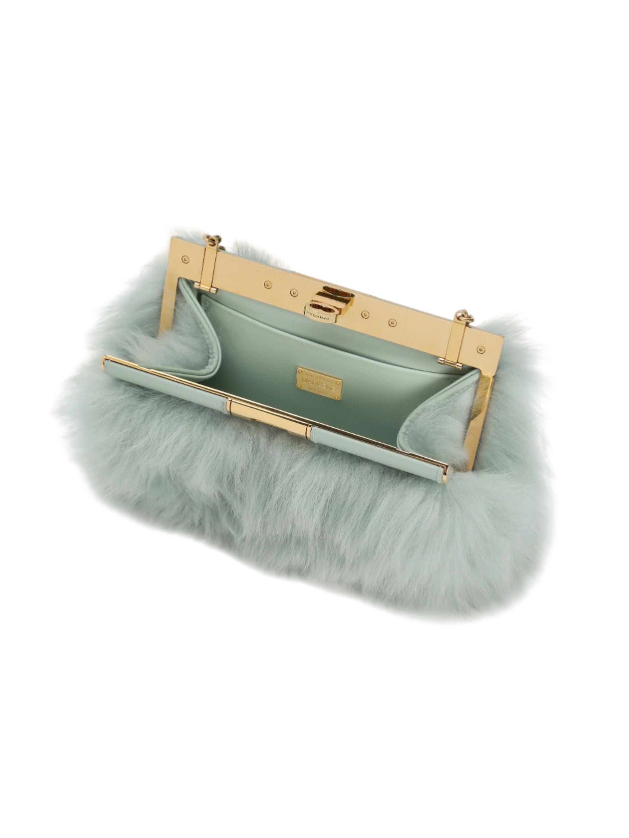 Borsa a spalla Marlene in pelliccia e pelle di vitello