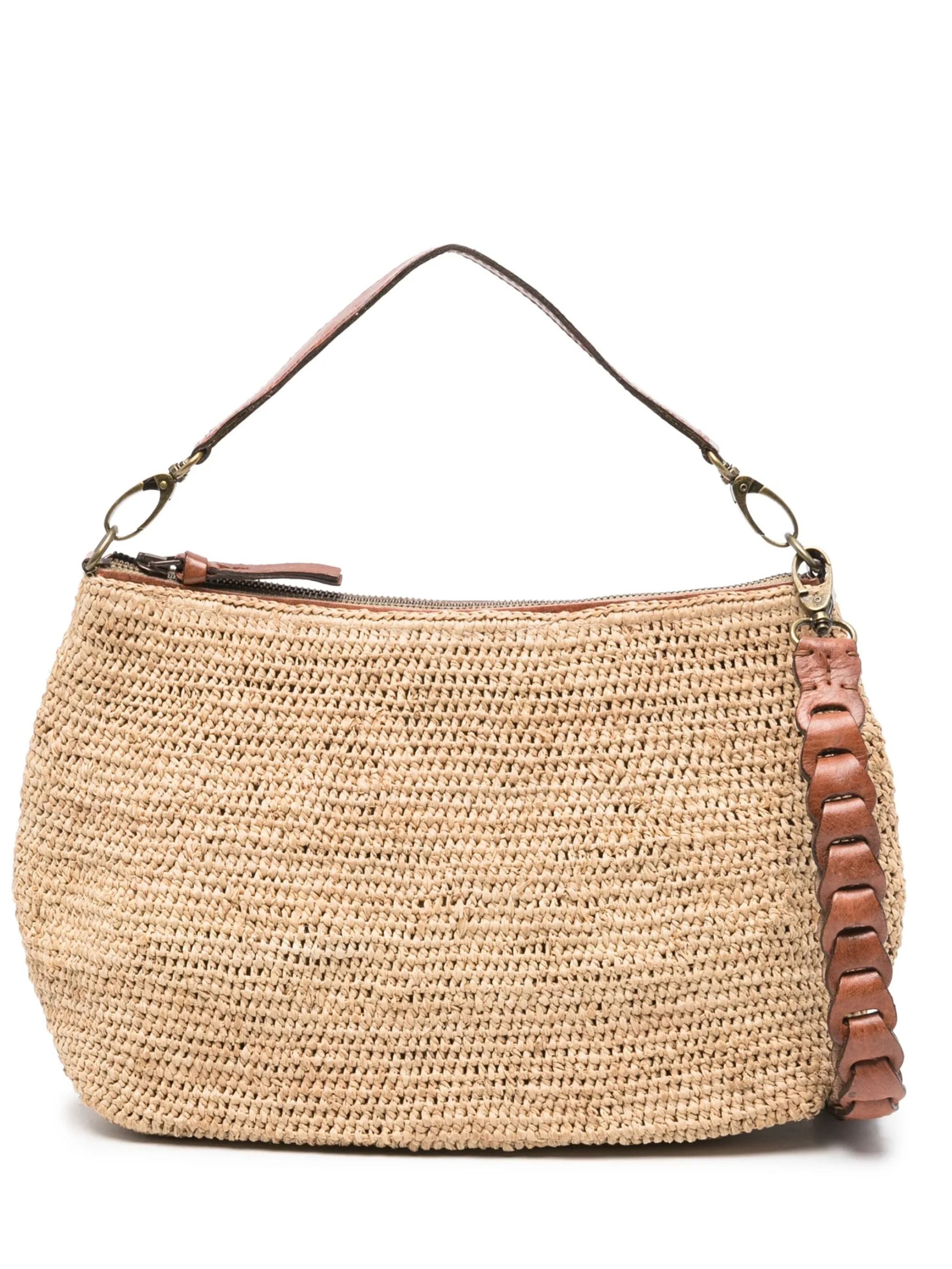 Borsa con tracolla in rafia Mihaja Tea