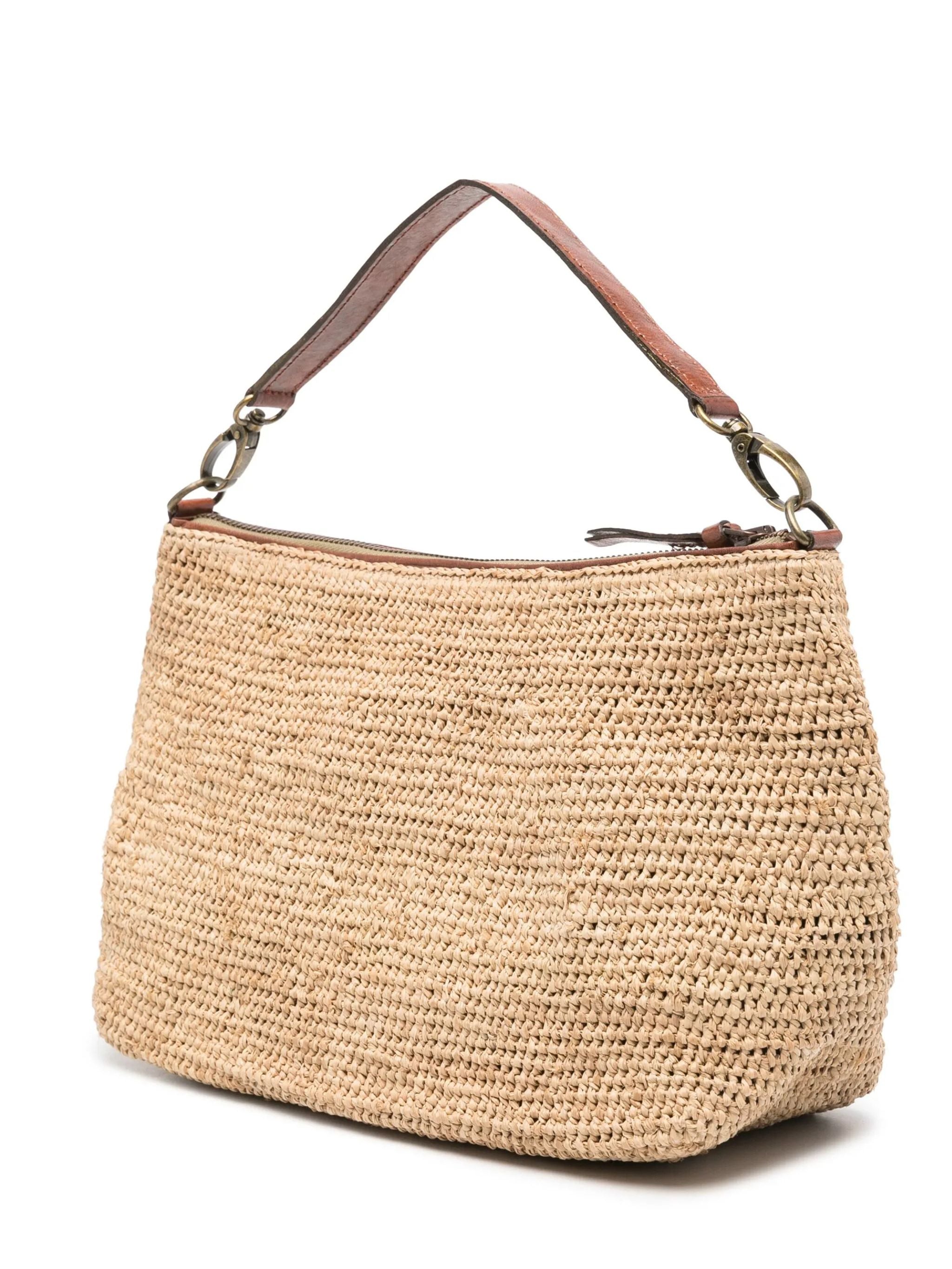 Borsa con tracolla in rafia Mihaja Tea