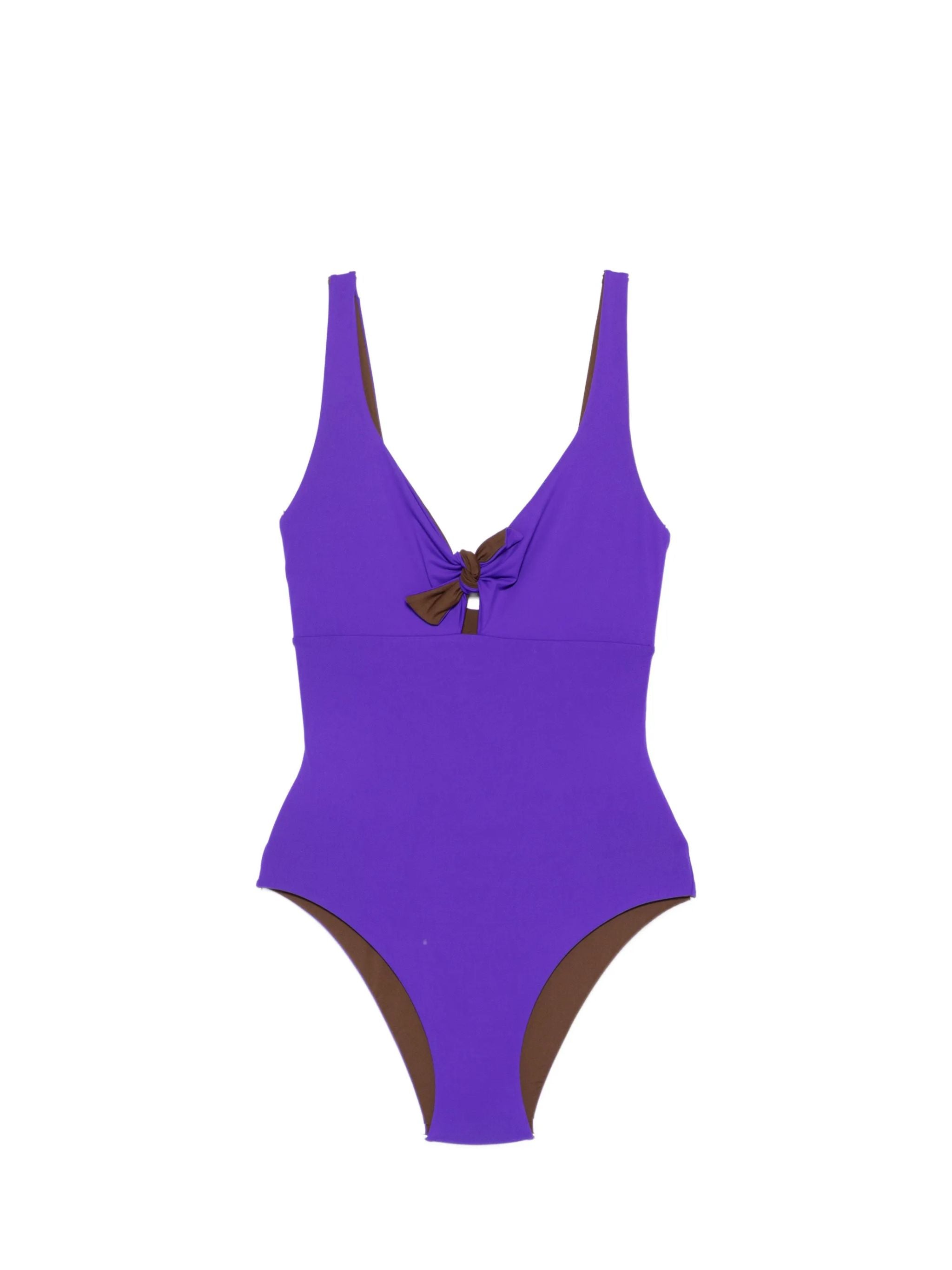 Costume intero bicolore reversibile