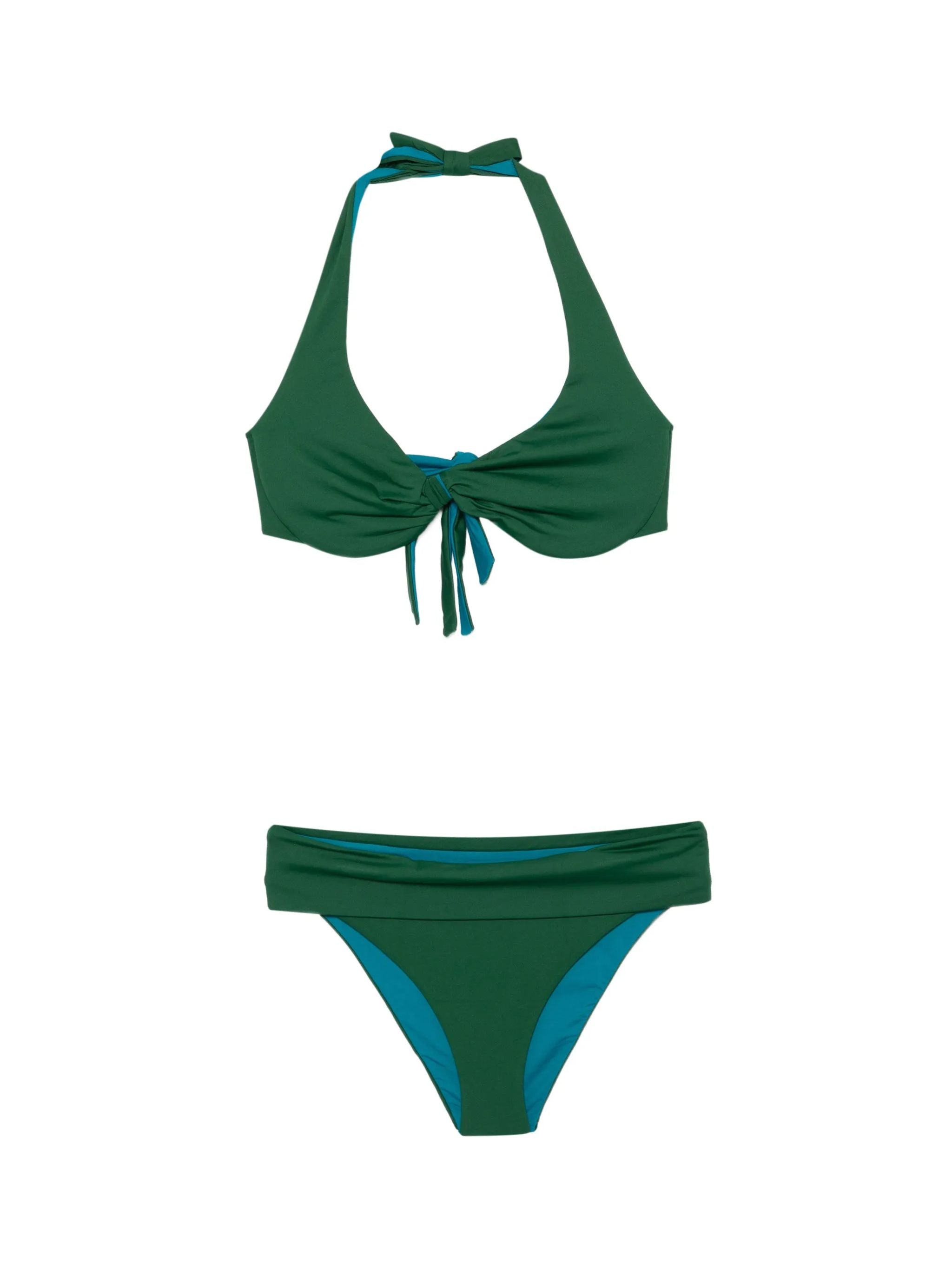BIKINI FERRETTO BICOLORE SLIP ALTO