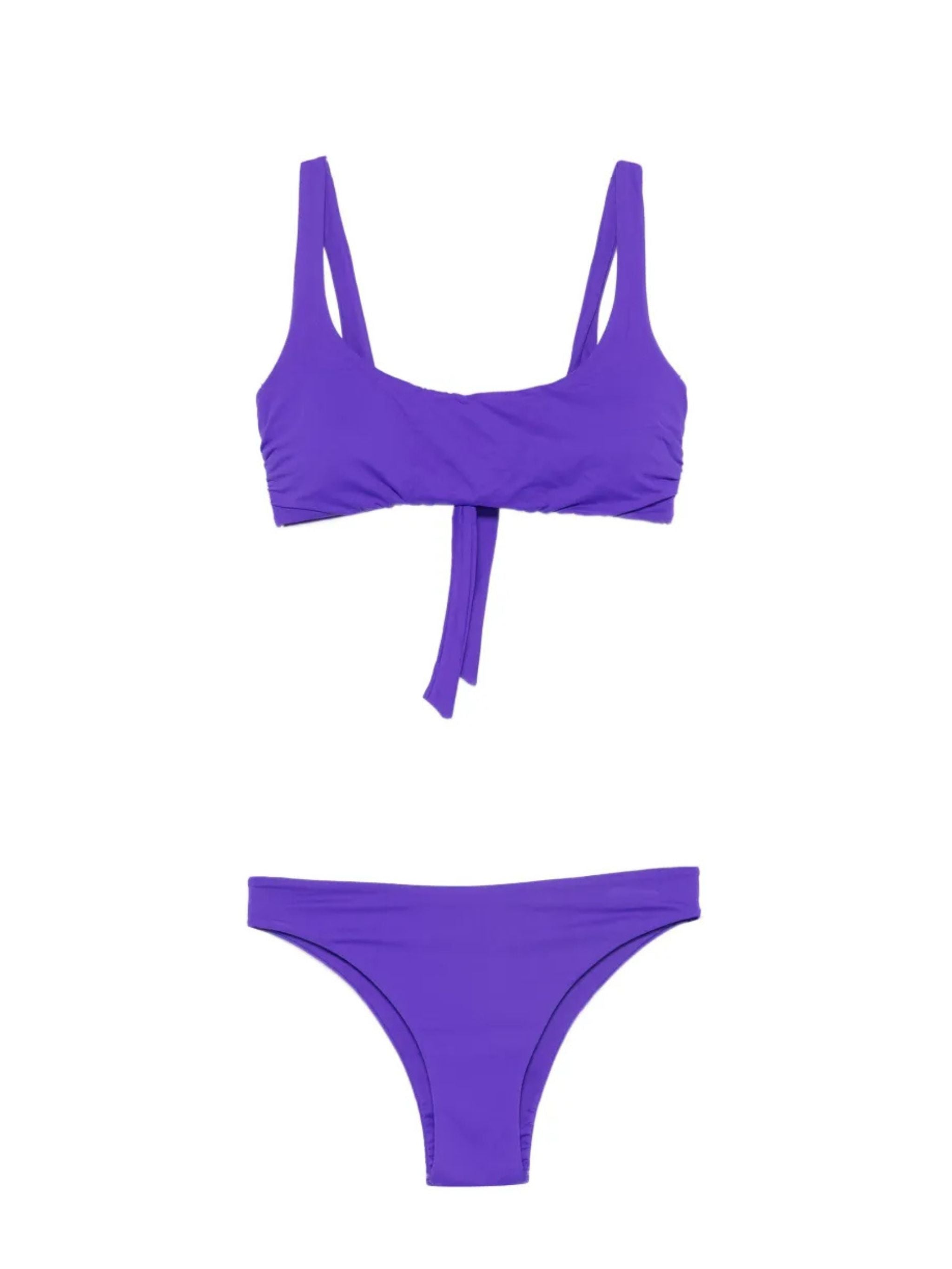 BIkini con brassiere imbottita e slip brasiliano Viola