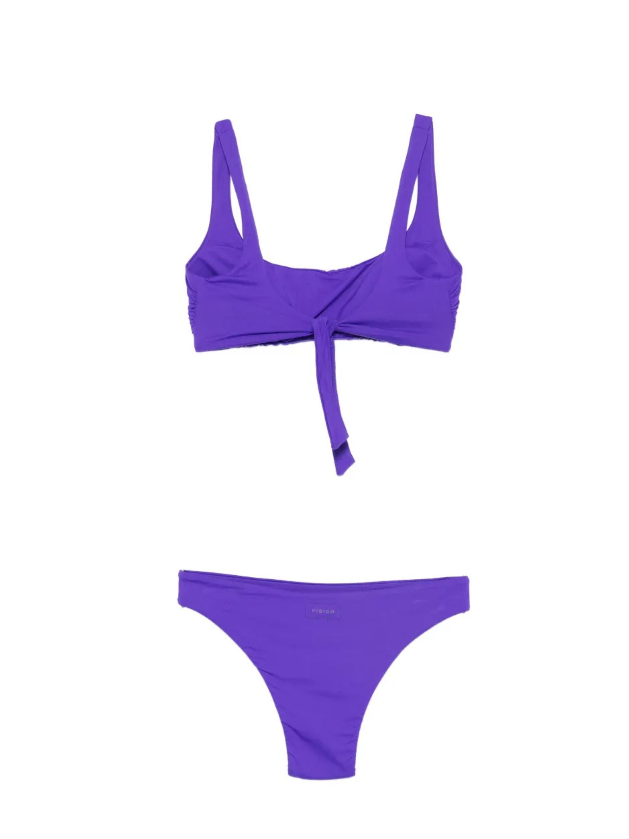 BIkini con brassiere imbottita e slip brasiliano Viola