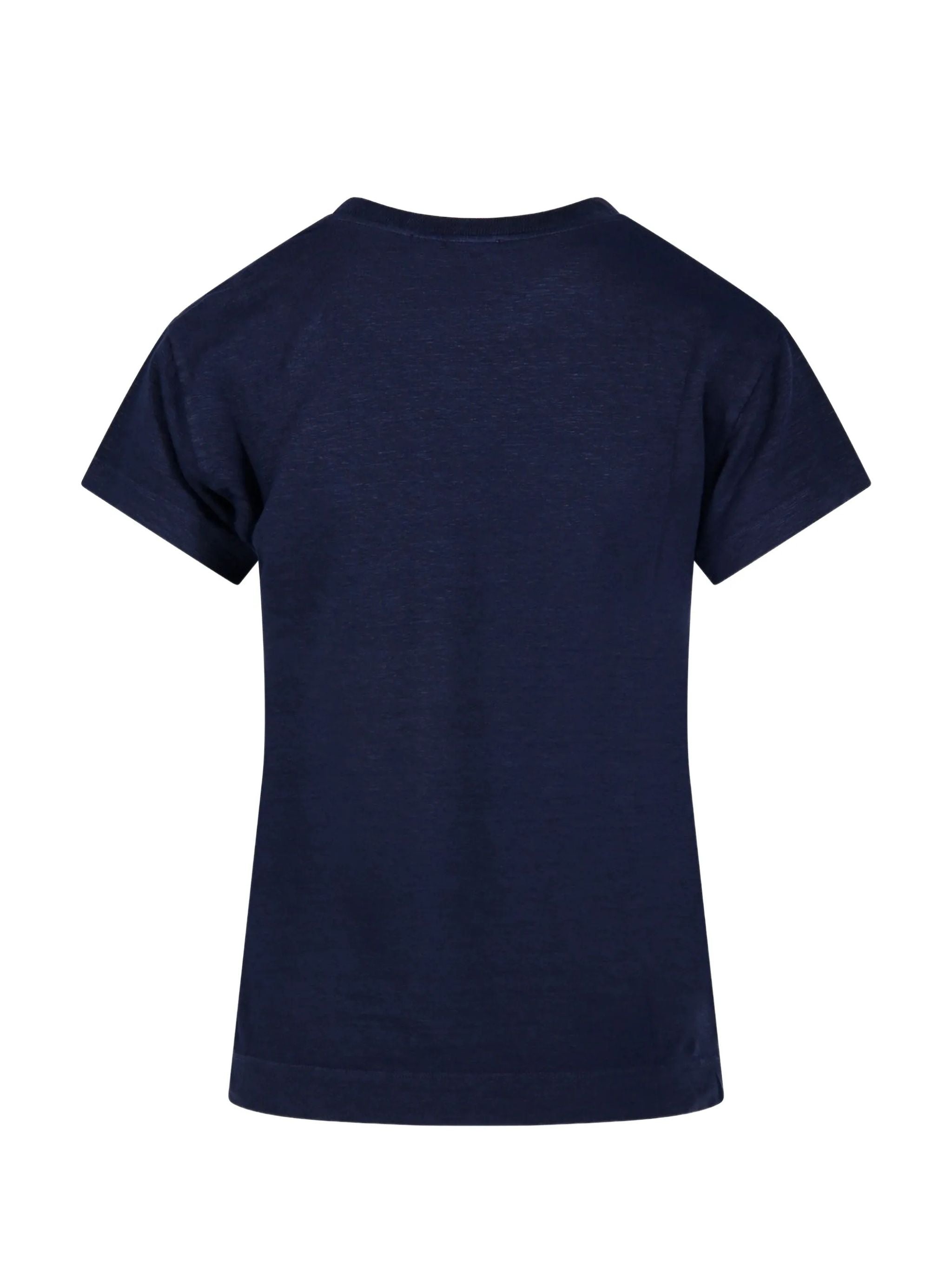 T SHIRT GIROCOLLO MM IN LINO