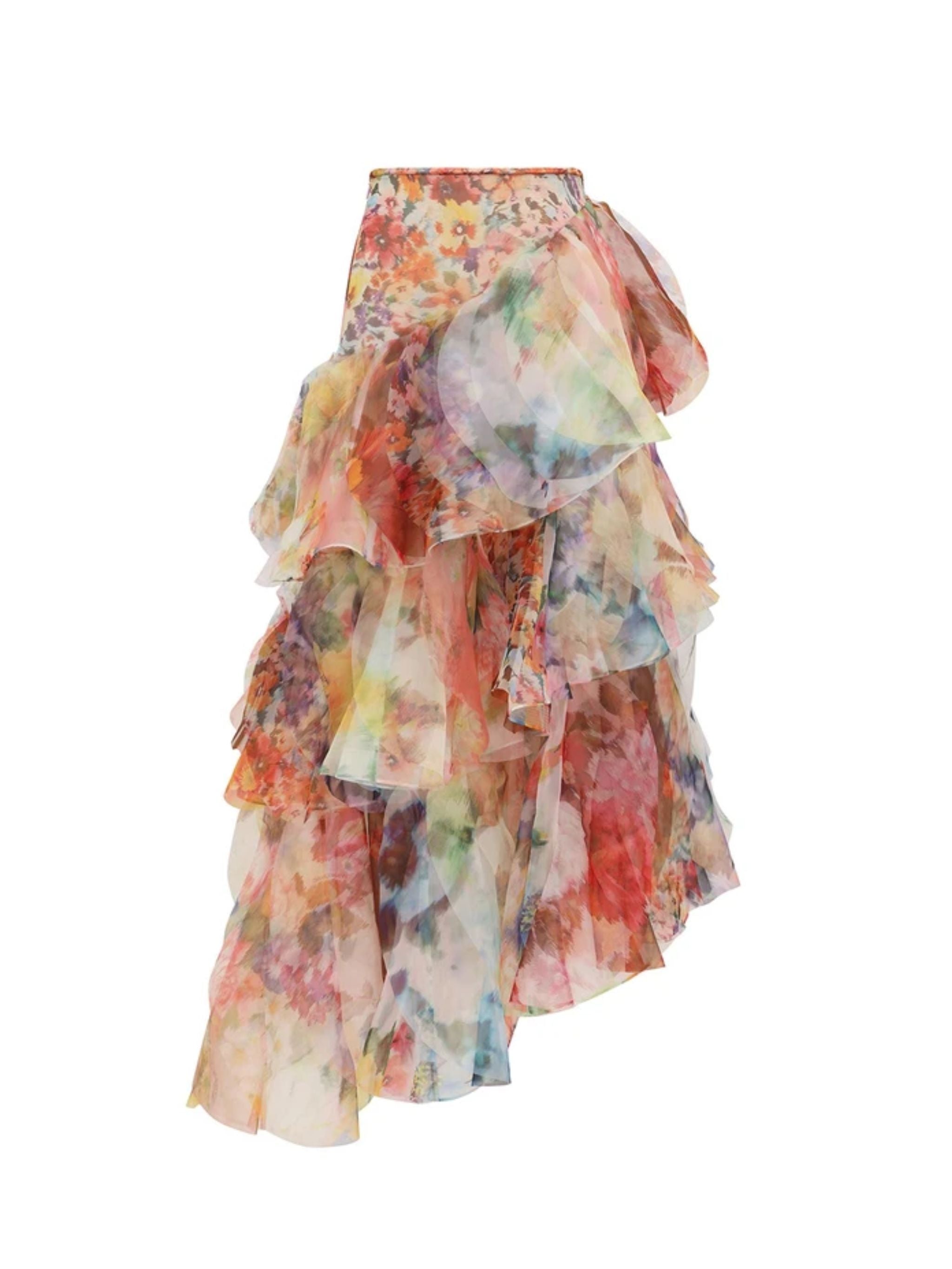 LUNA FANNED MAXI SKIRT