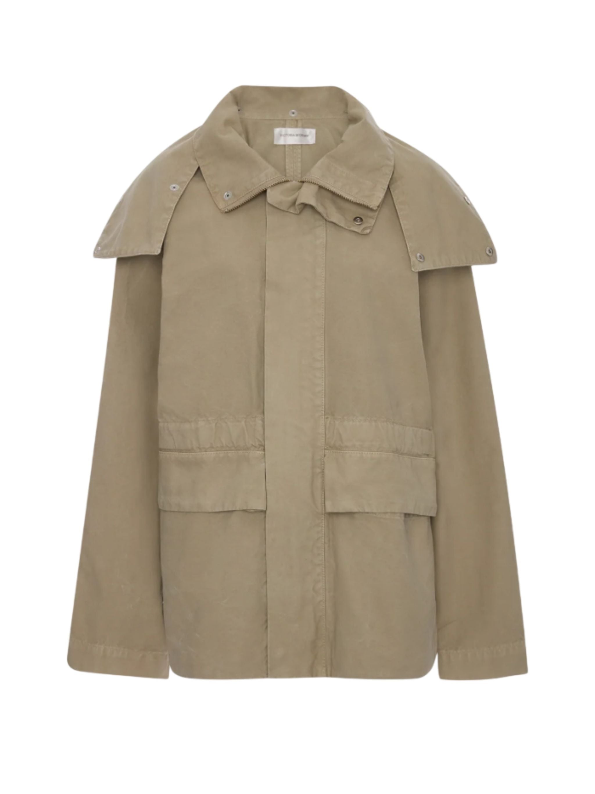 Giacca Utility con cappuccio in Stone Grey