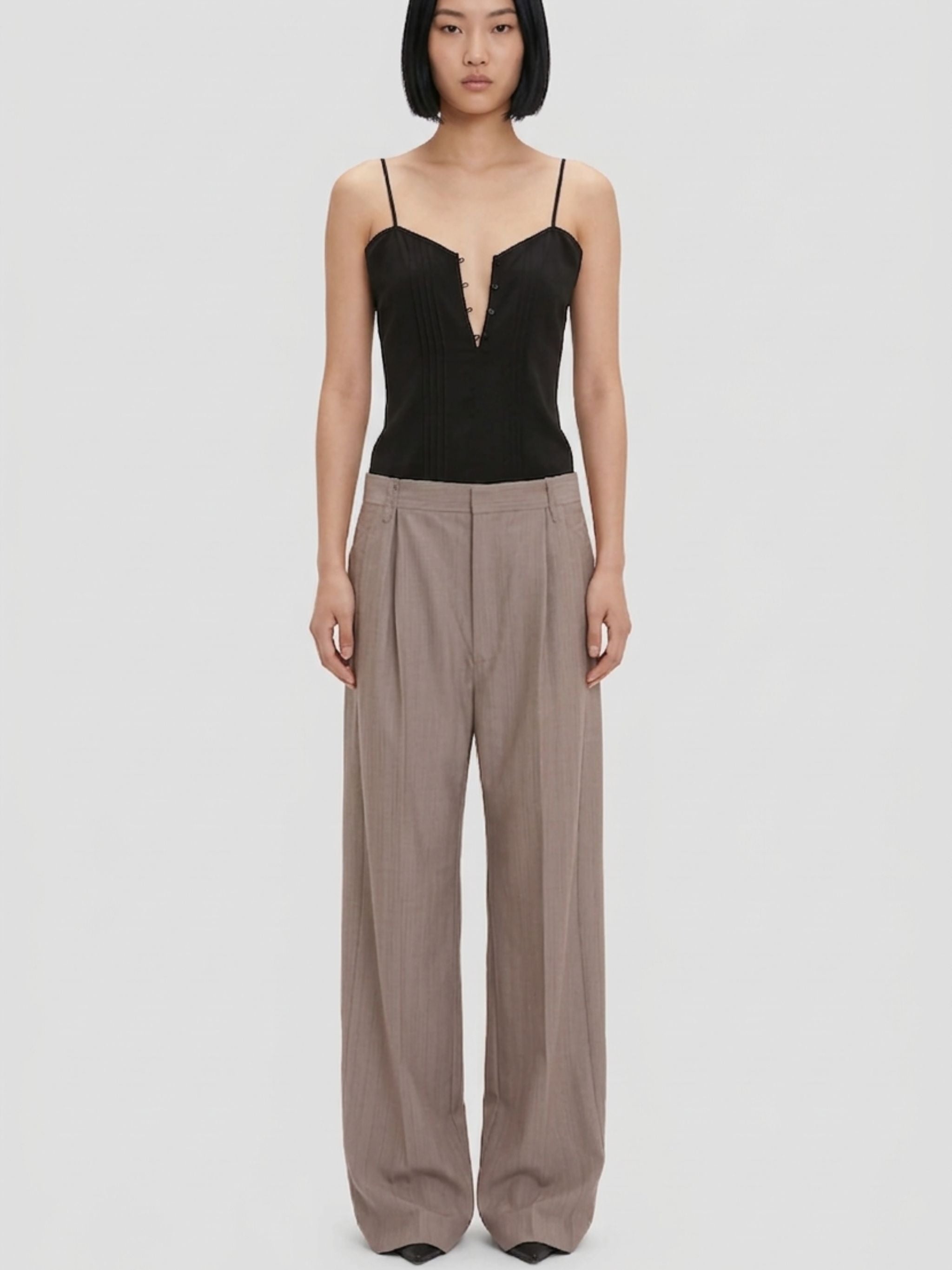 PLEATED TROUSERS