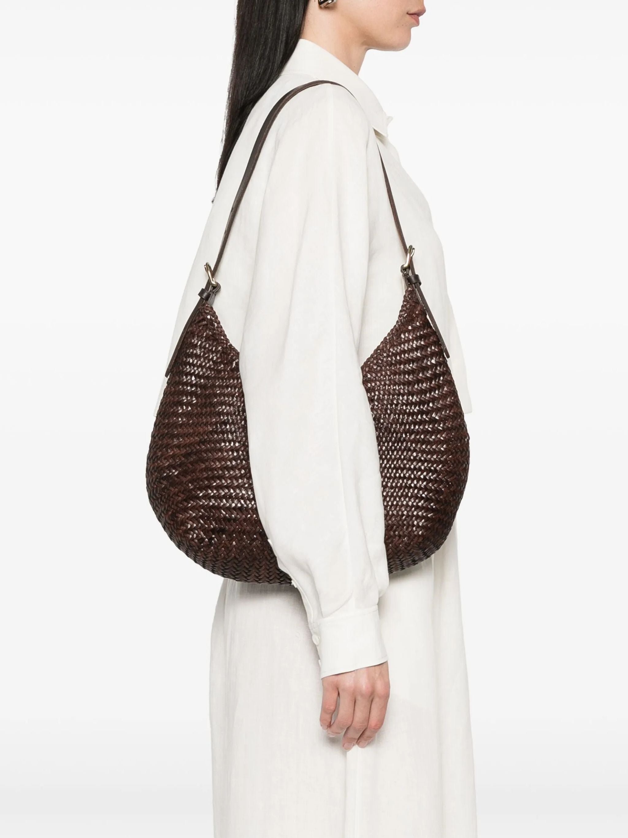 Borsa Mezzaluna dark brown