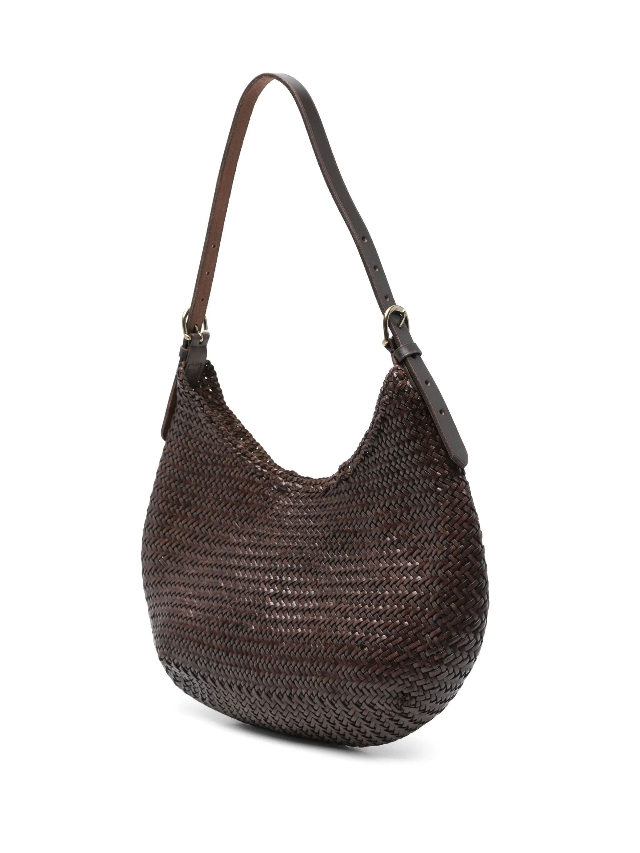 Borsa Mezzaluna dark brown