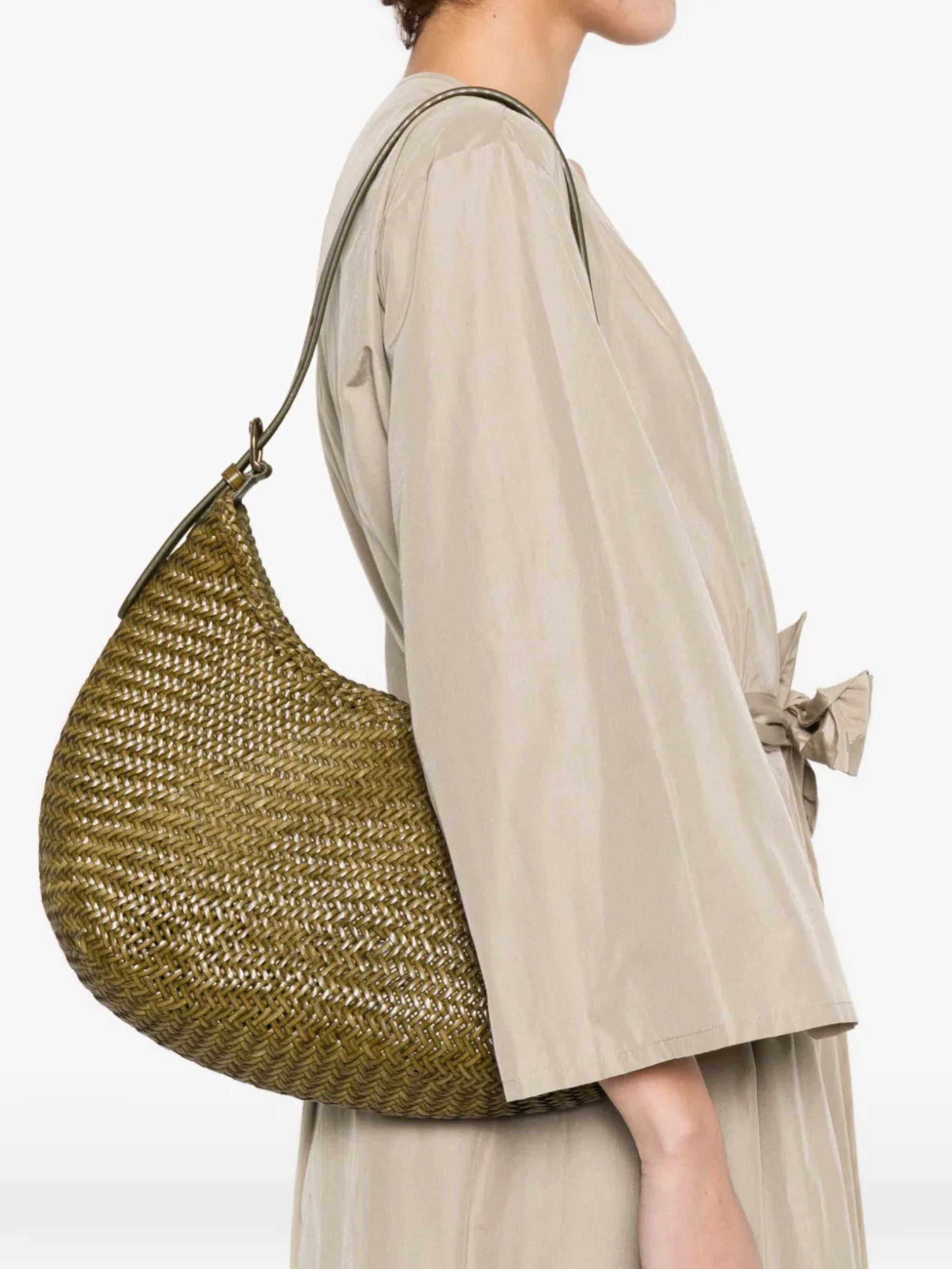 Borsa Mezza Luna Khaki